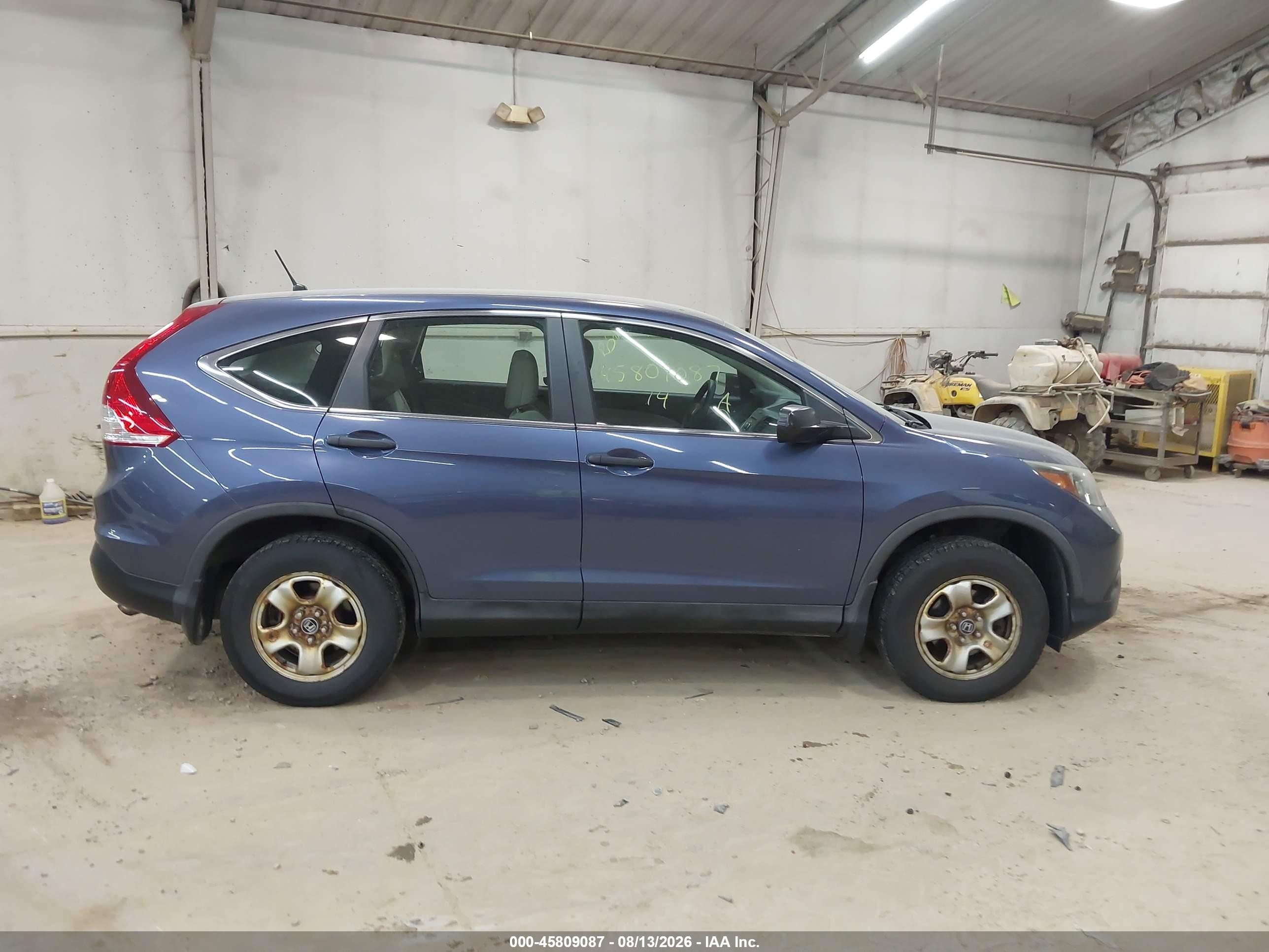 2014 Honda Cr-v Lx Blue vin: 2HKRM4H30EH613652