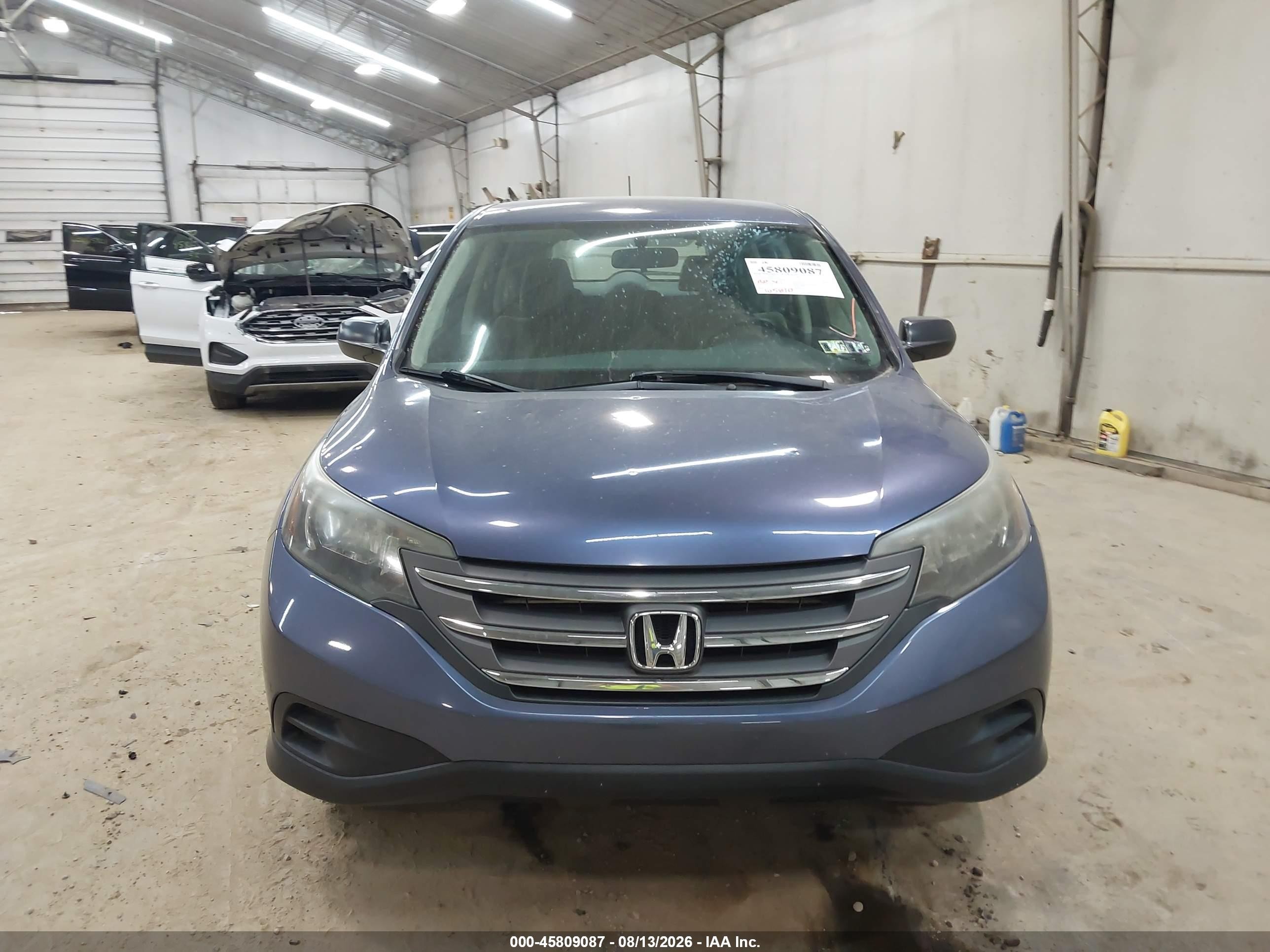 2014 Honda Cr-v Lx Blue vin: 2HKRM4H30EH613652