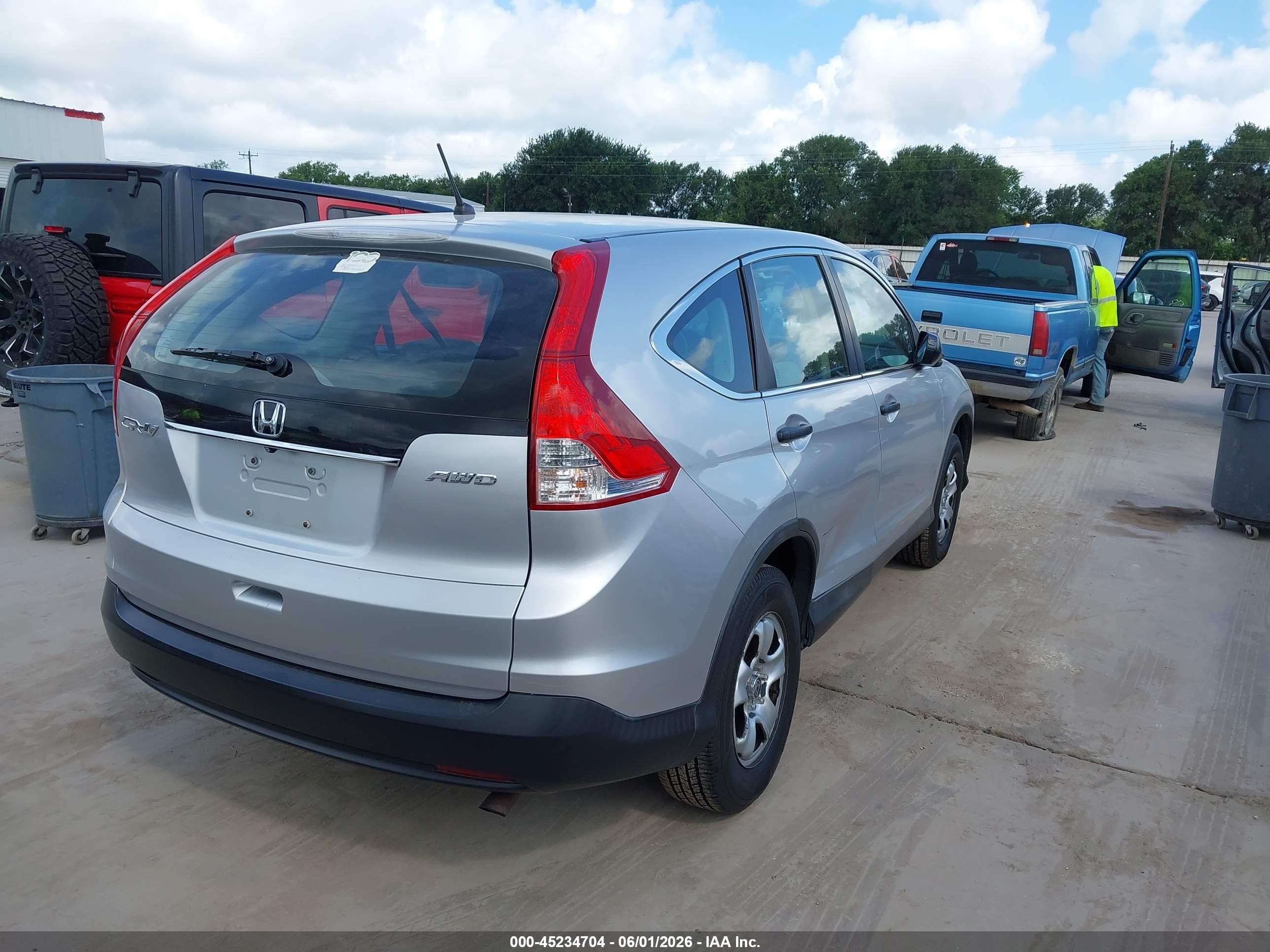 2014 Honda Cr-v Lx Silver vin: 2HKRM4H30EH651768