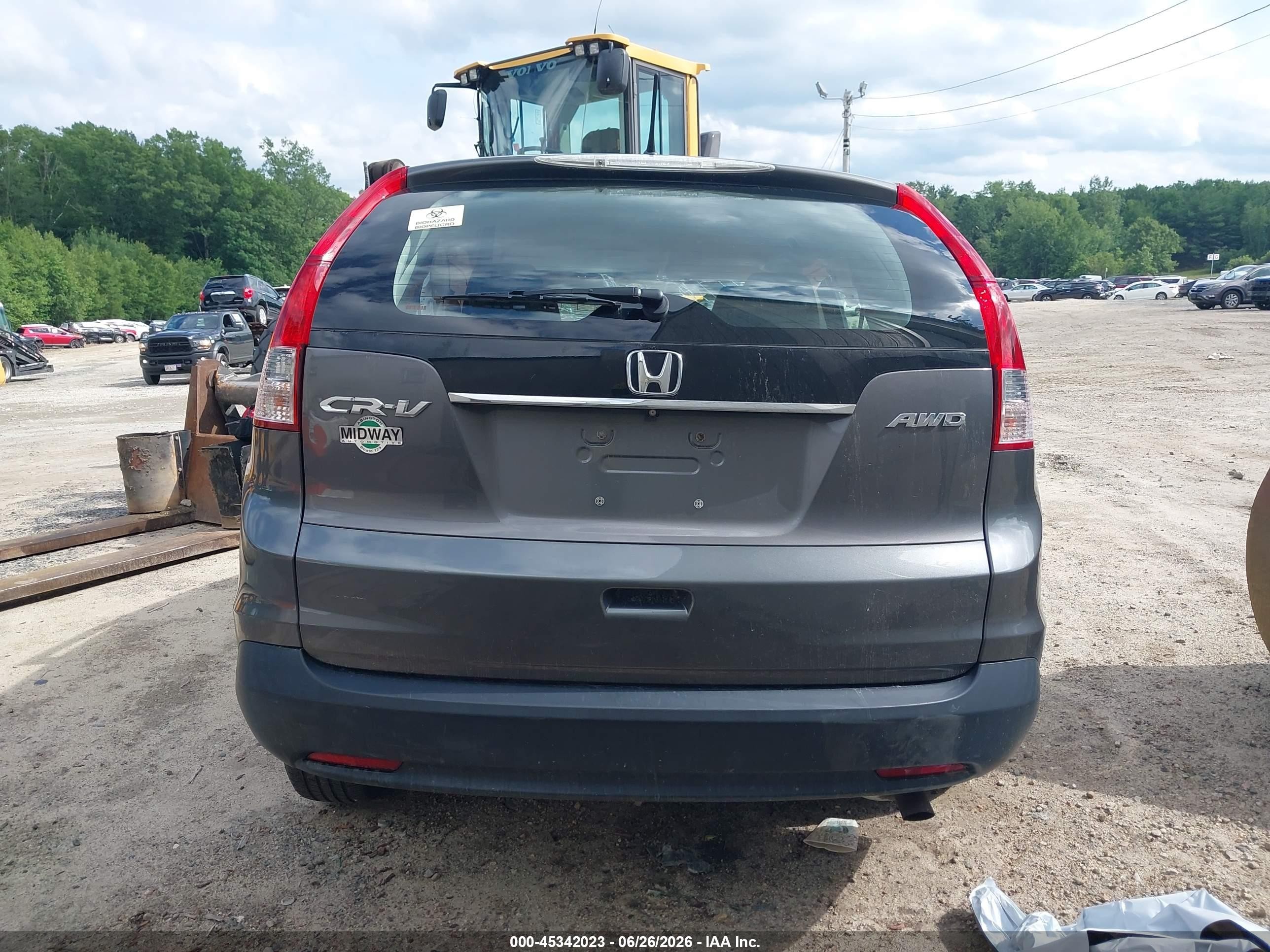 2014 Honda Cr-v Lx Gray vin: 2HKRM4H30EH671633