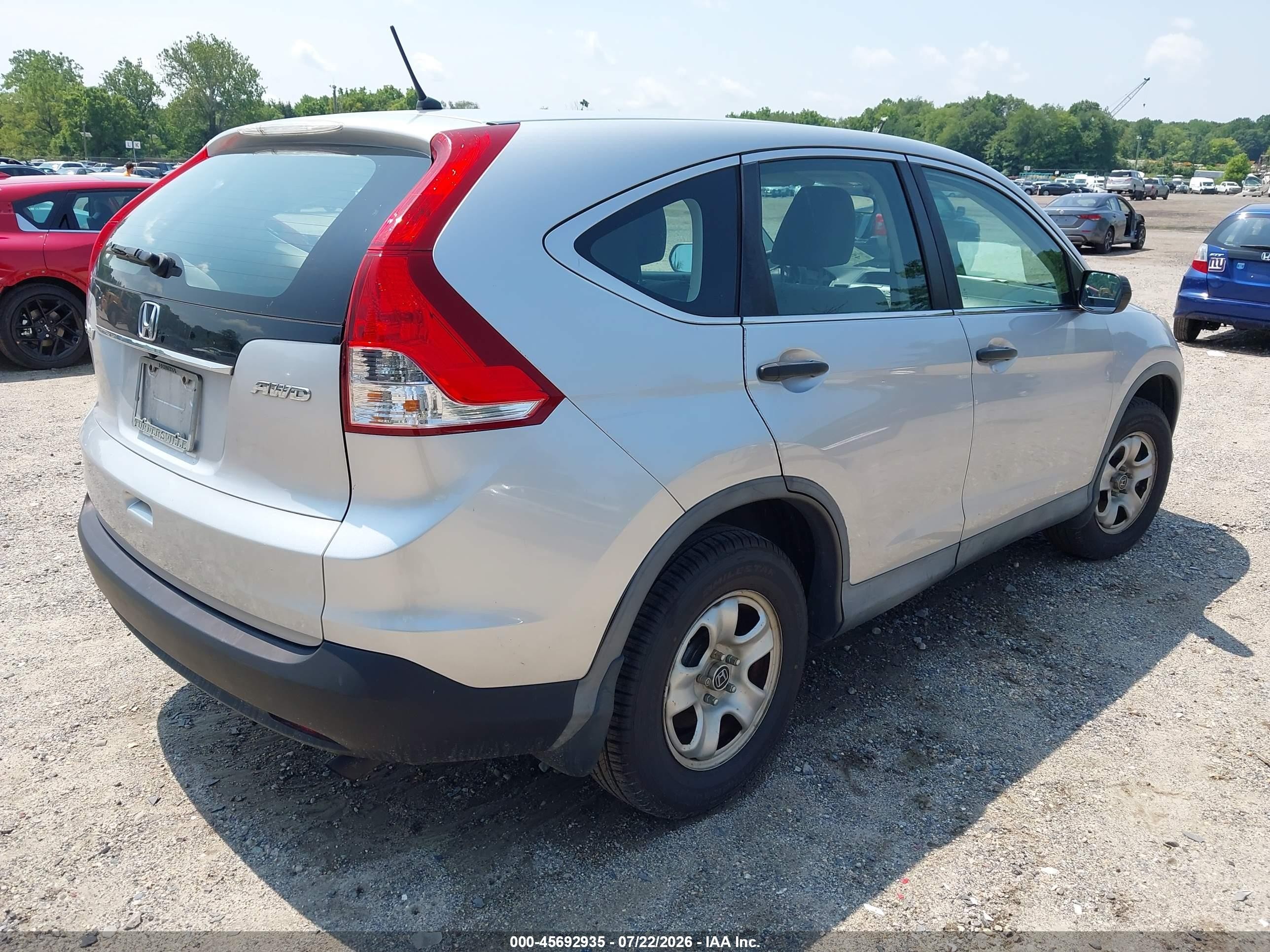 2014 Honda Cr-v Lx Silver vin: 2HKRM4H30EH685015