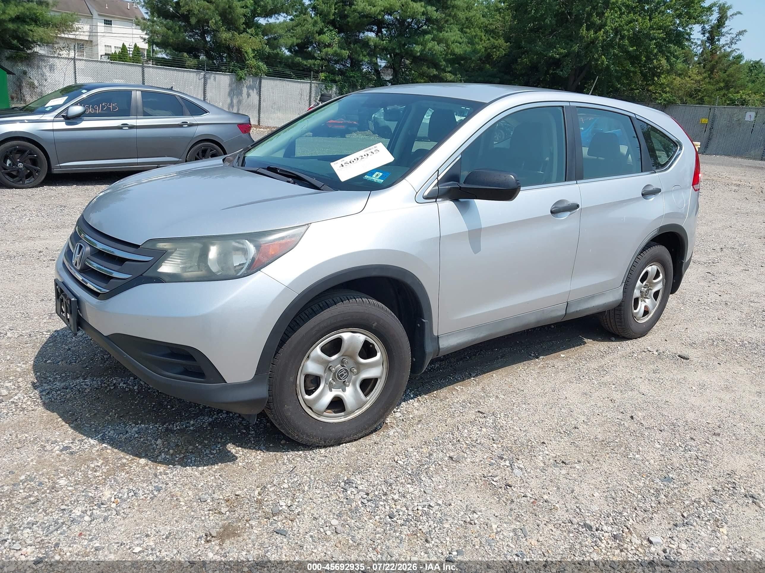 2014 Honda Cr-v Lx Silver vin: 2HKRM4H30EH685015