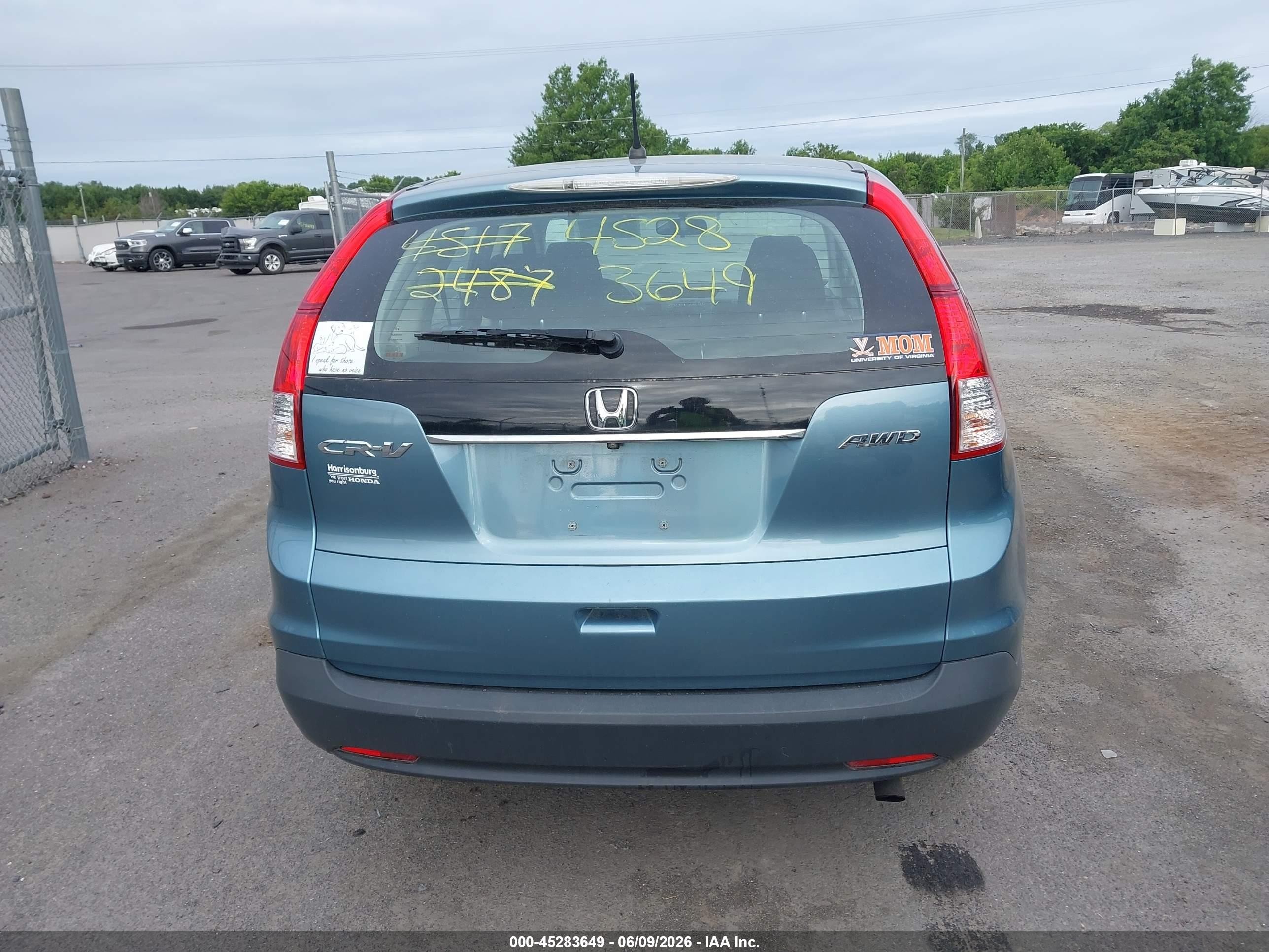 2014 Honda Cr-v Lx Light Blue vin: 2HKRM4H30EH689081
