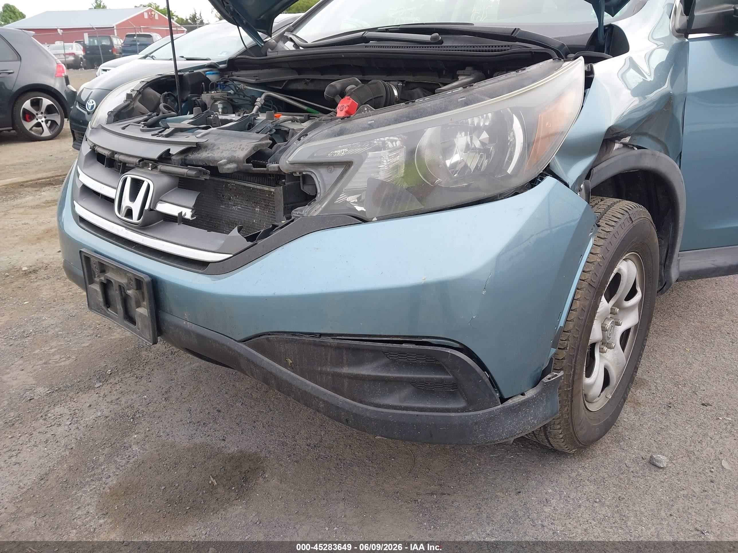 2014 Honda Cr-v Lx Light Blue vin: 2HKRM4H30EH689081