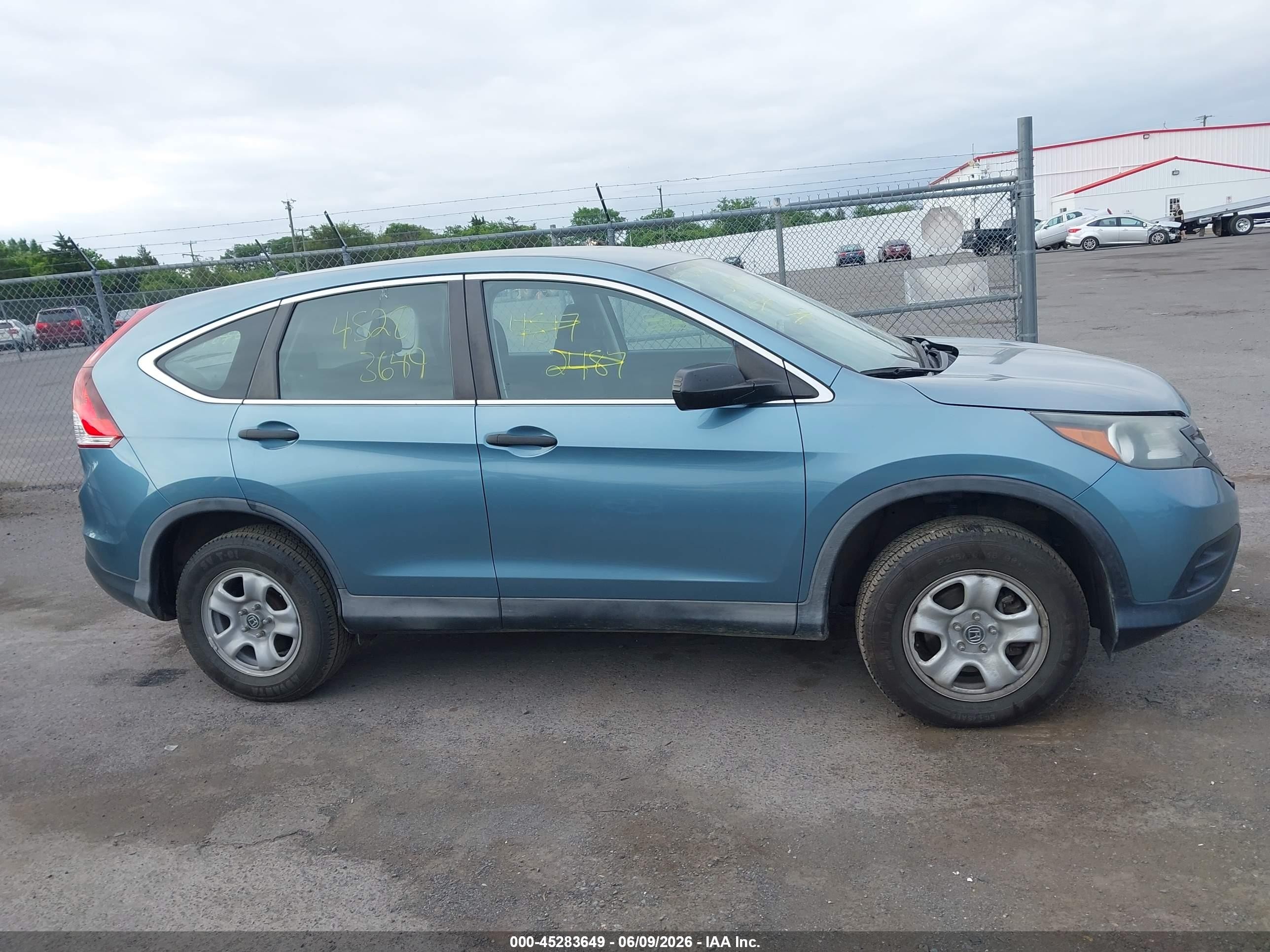 2014 Honda Cr-v Lx Light Blue vin: 2HKRM4H30EH689081