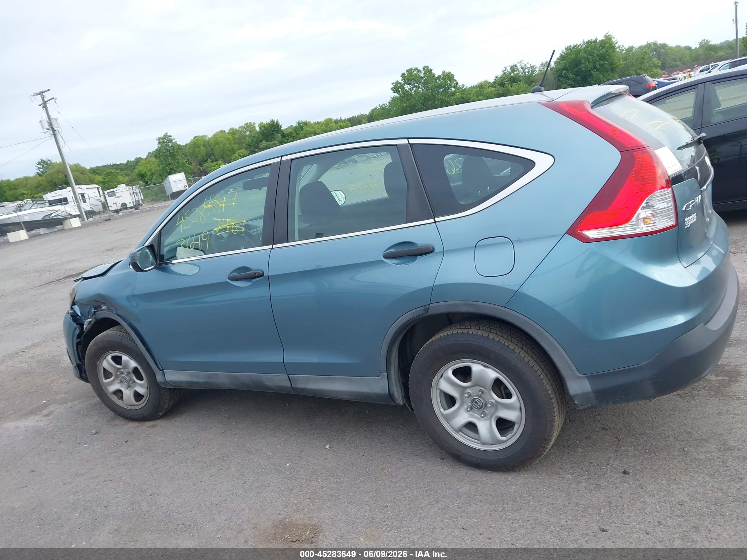 2014 Honda Cr-v Lx Light Blue vin: 2HKRM4H30EH689081