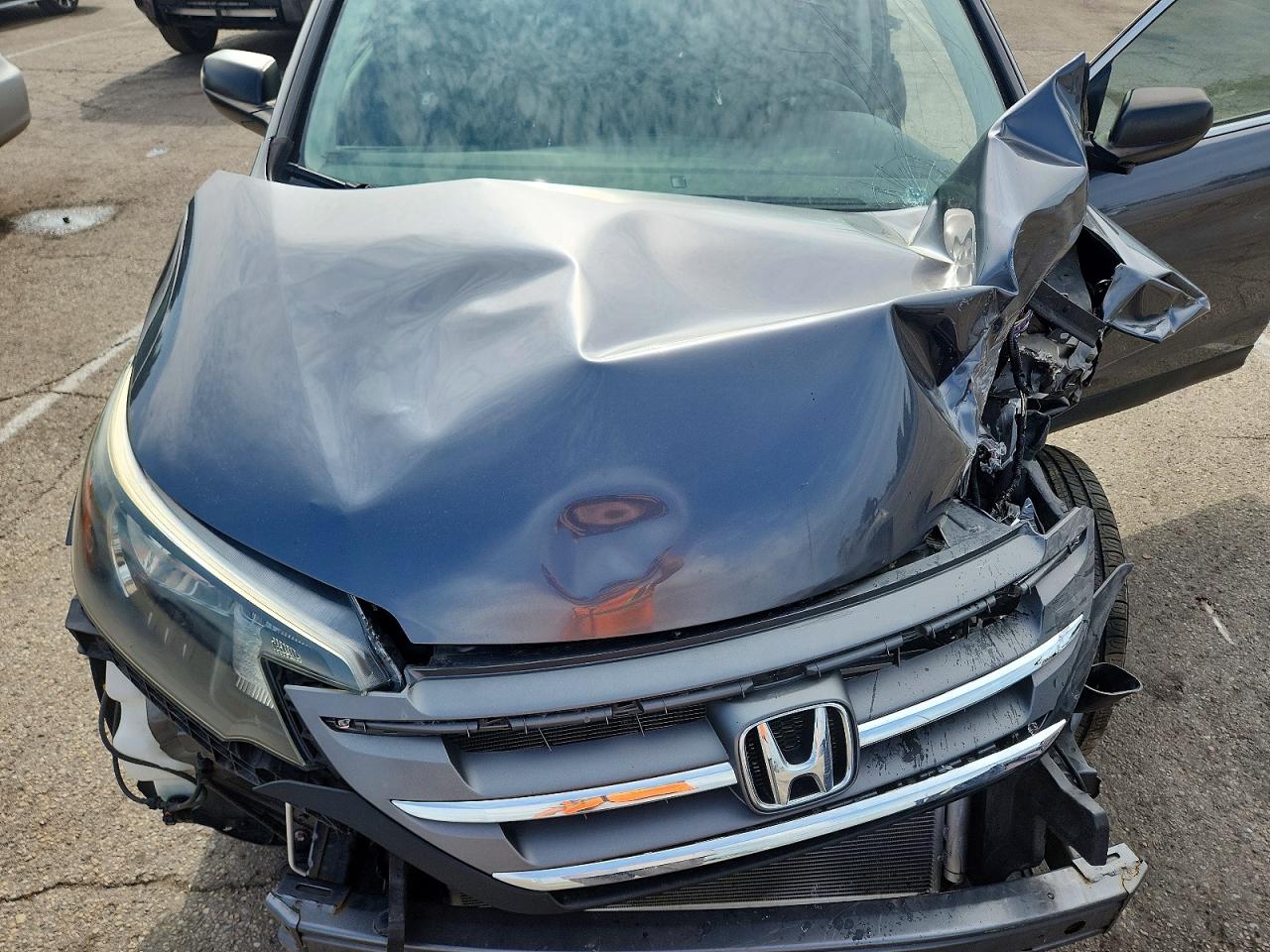 2014 Honda Cr-v Lx Gray vin: 2HKRM4H30EH694796