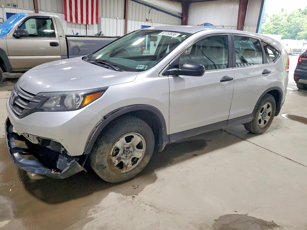 2014 Honda Cr-v Lx Silver vin: 2HKRM4H30EH718322