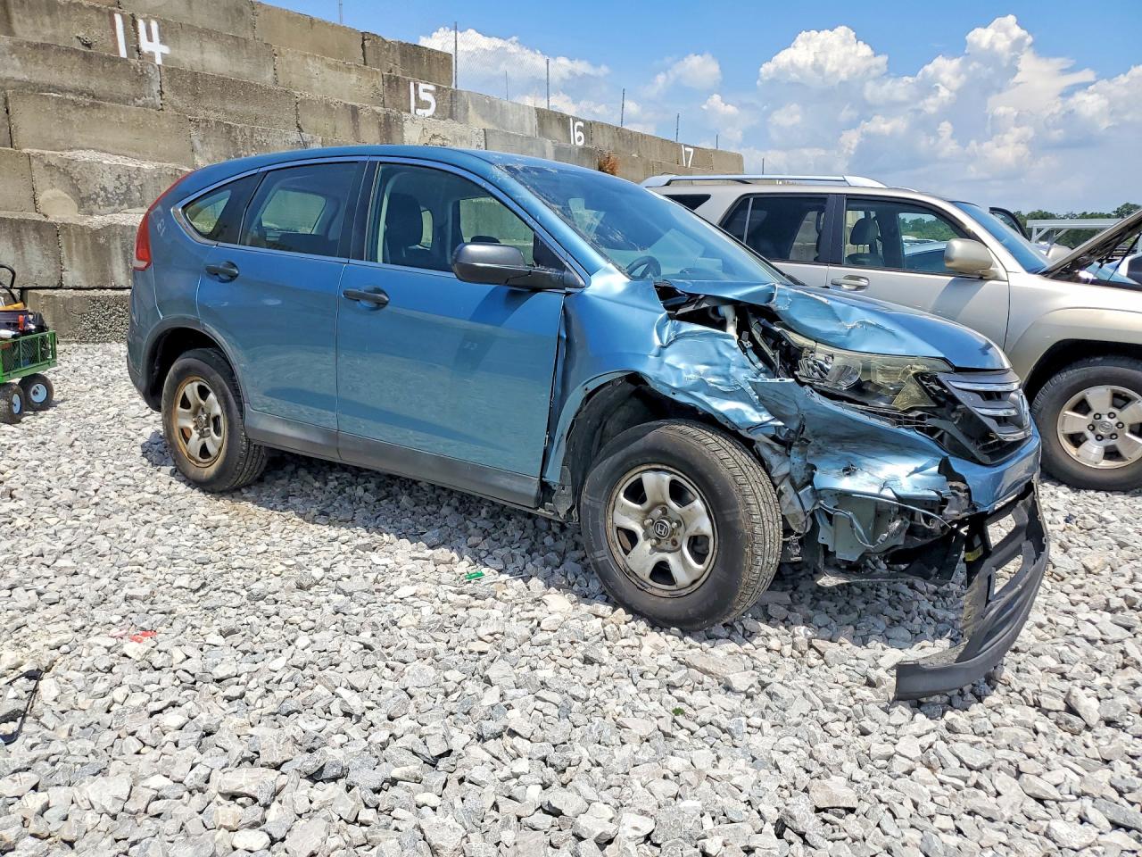 2014 Honda Cr-v Lx Turquoise vin: 2HKRM4H30EH723570