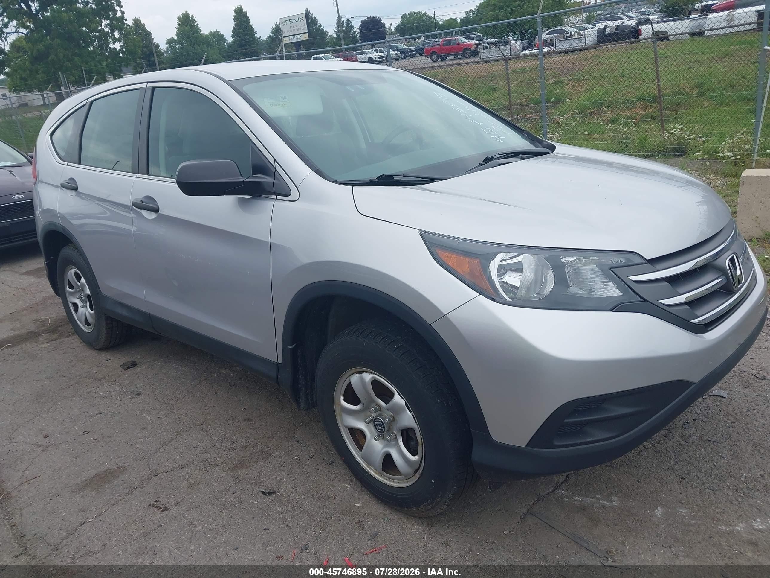 2014 Honda Cr-v Lx Silver vin: 2HKRM4H30EH726498