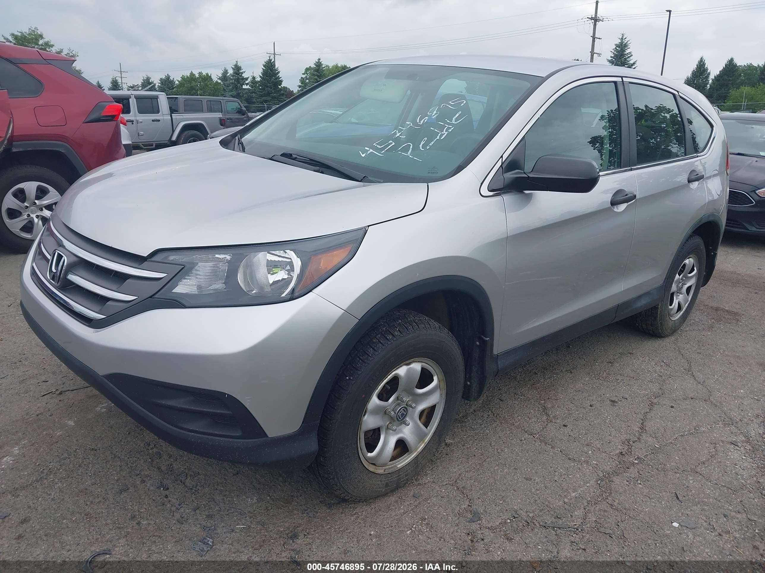 2014 Honda Cr-v Lx Серебряный vin: 2HKRM4H30EH726498
