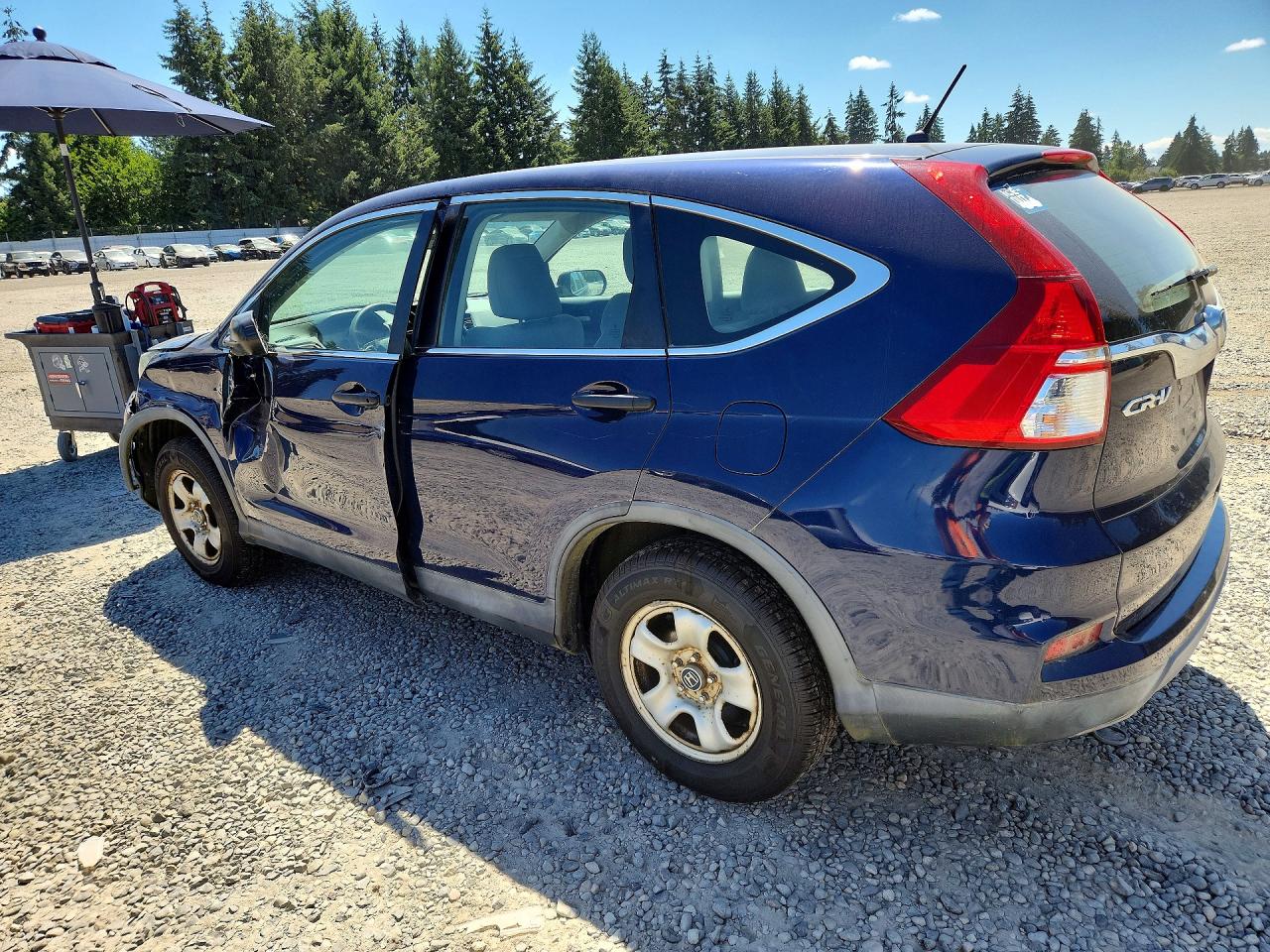 2015 Honda Cr-v Lx Синий vin: 2HKRM4H30FH610414