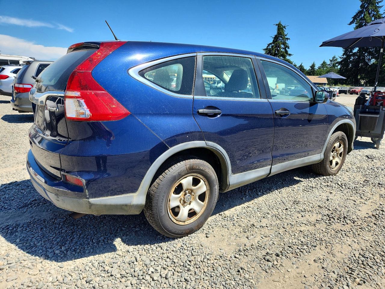 2015 Honda Cr-v Lx Синий vin: 2HKRM4H30FH610414