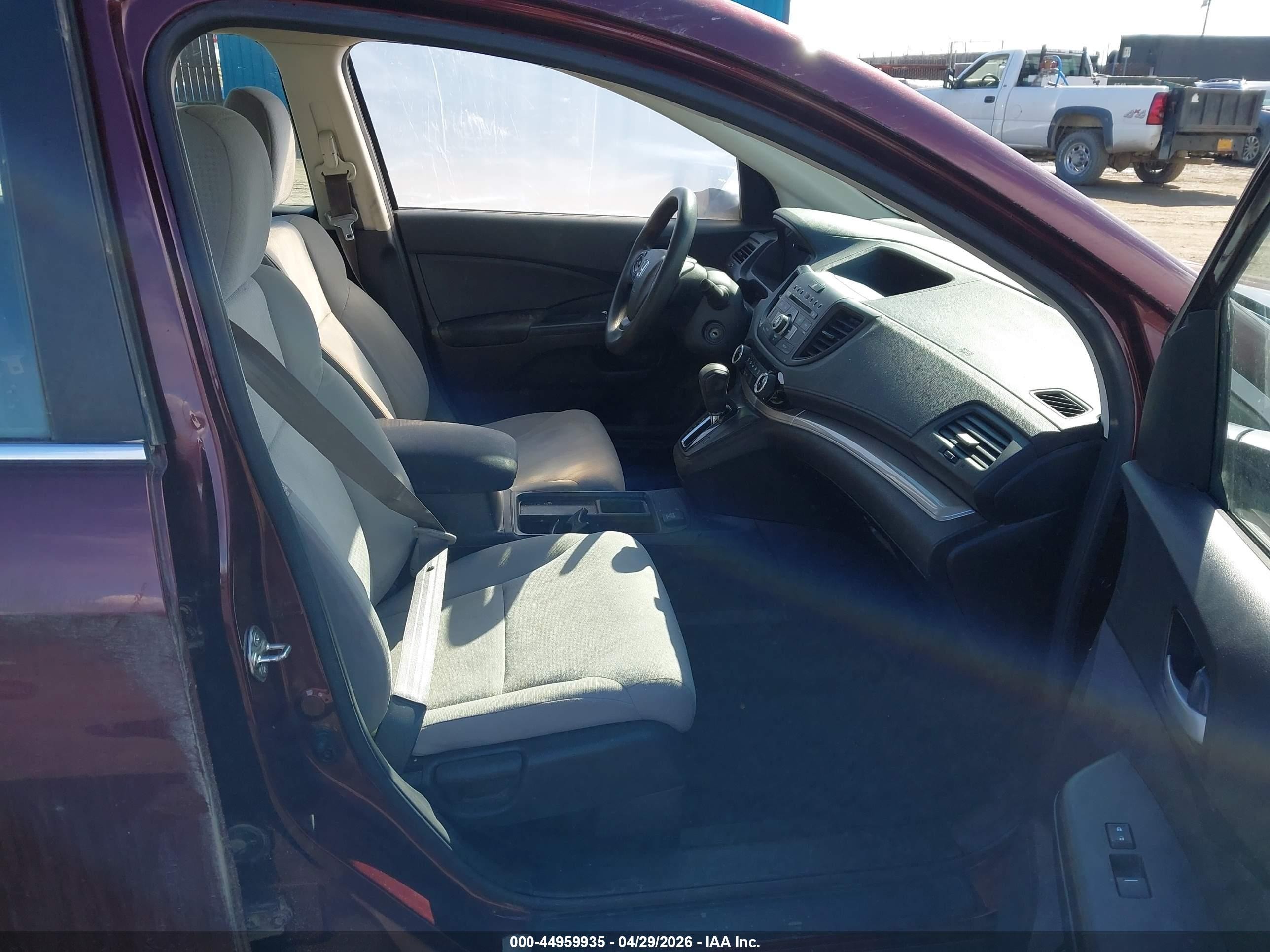 2015 Honda Cr-v Lx Maroon vin: 2HKRM4H30FH675814