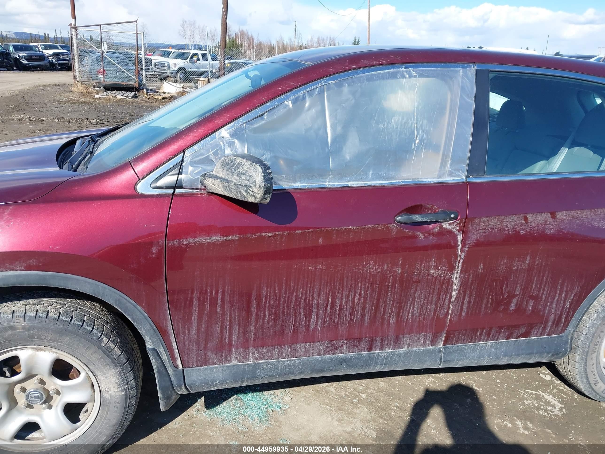 2015 Honda Cr-v Lx Maroon vin: 2HKRM4H30FH675814