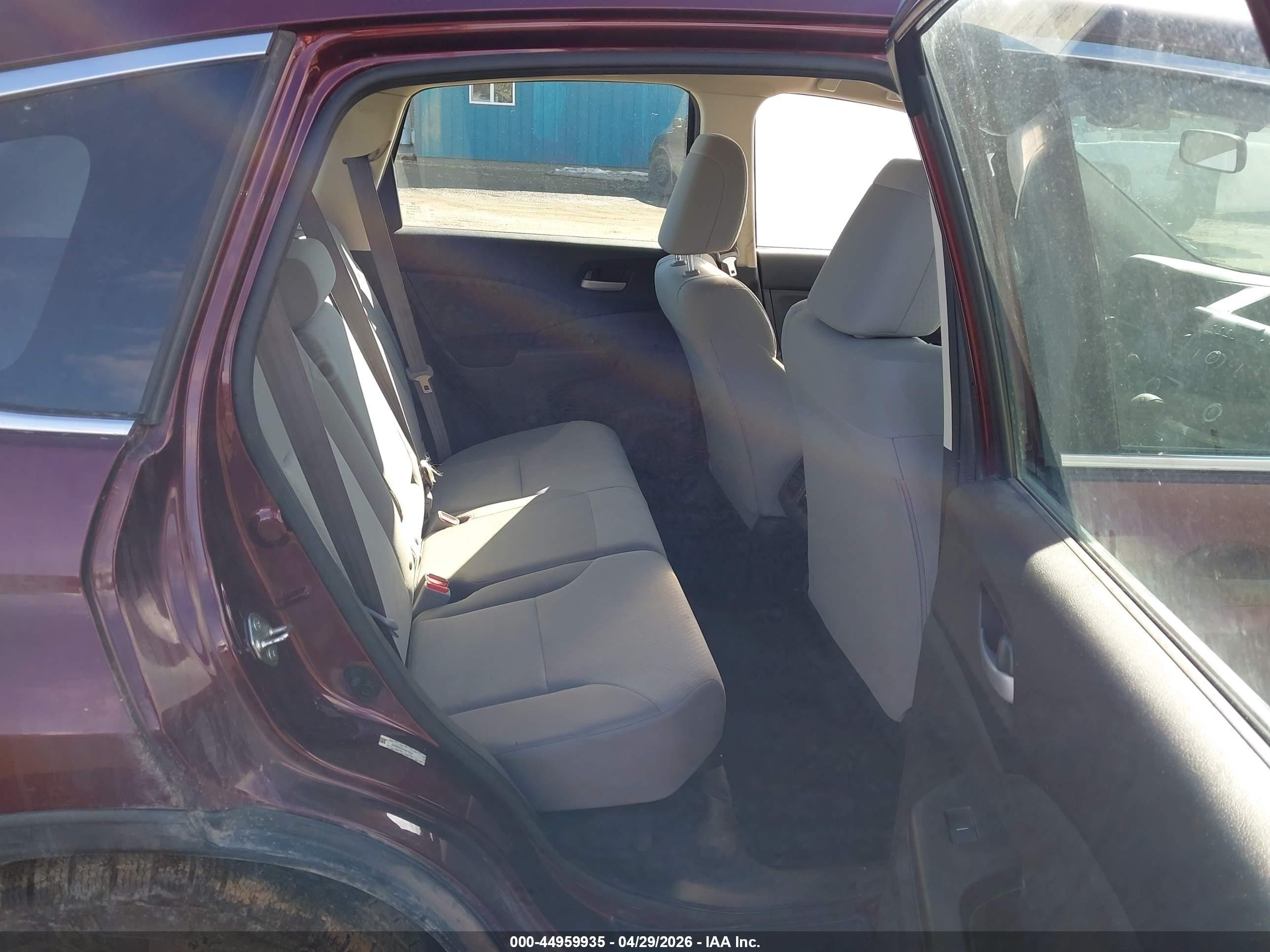 2015 Honda Cr-v Lx Maroon vin: 2HKRM4H30FH675814