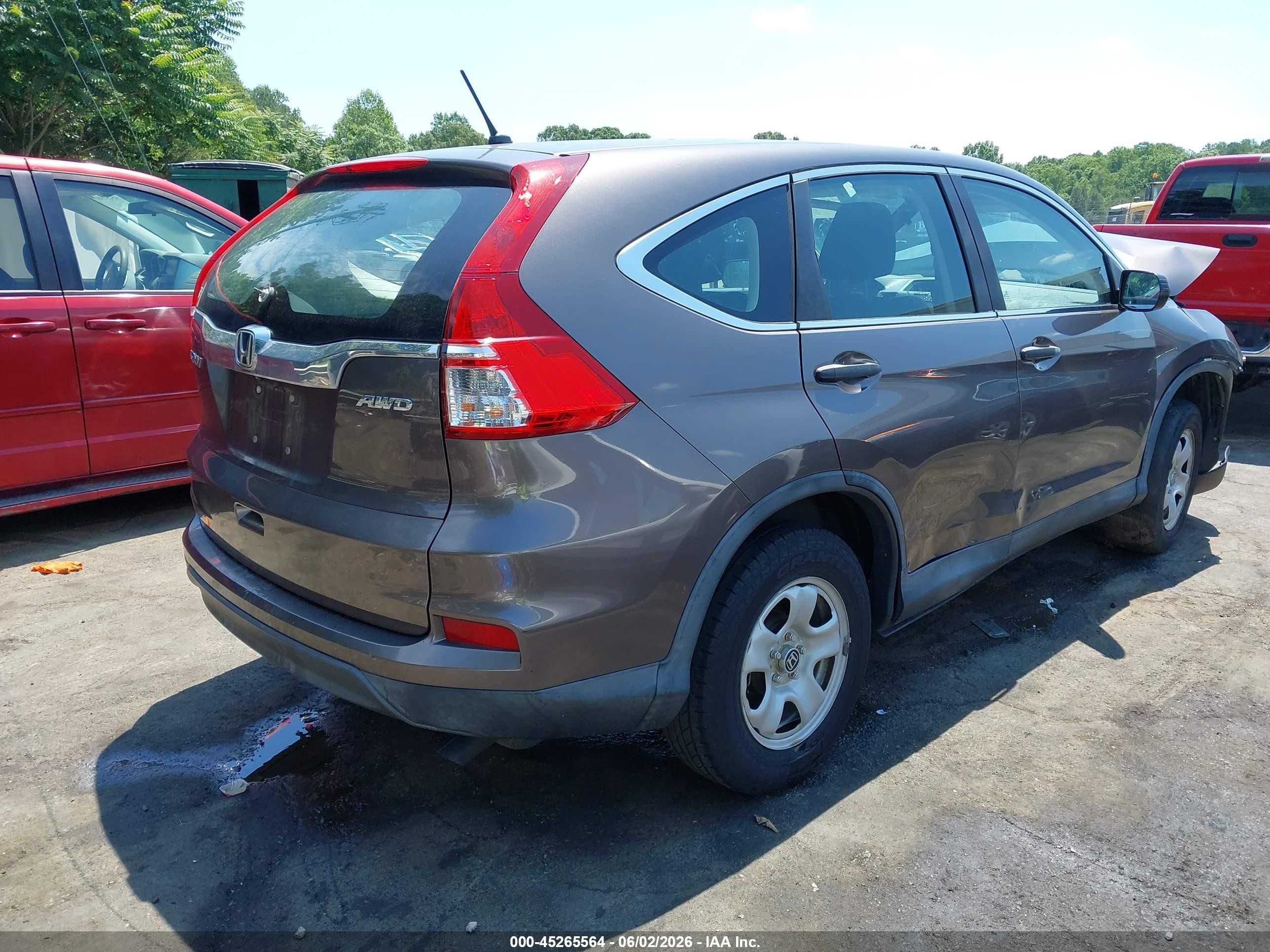 2015 Honda Cr-v Lx Желто-коричневый vin: 2HKRM4H30FH685002