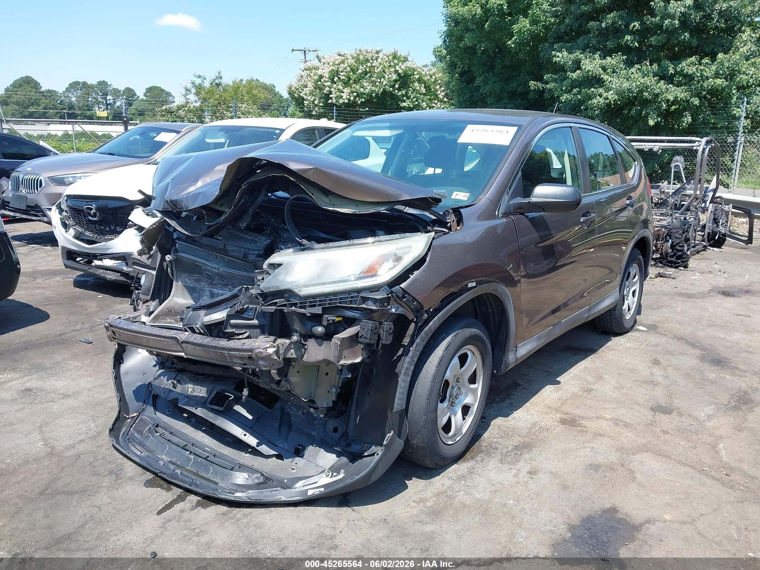 2015 Honda Cr-v Lx Желто-коричневый vin: 2HKRM4H30FH685002