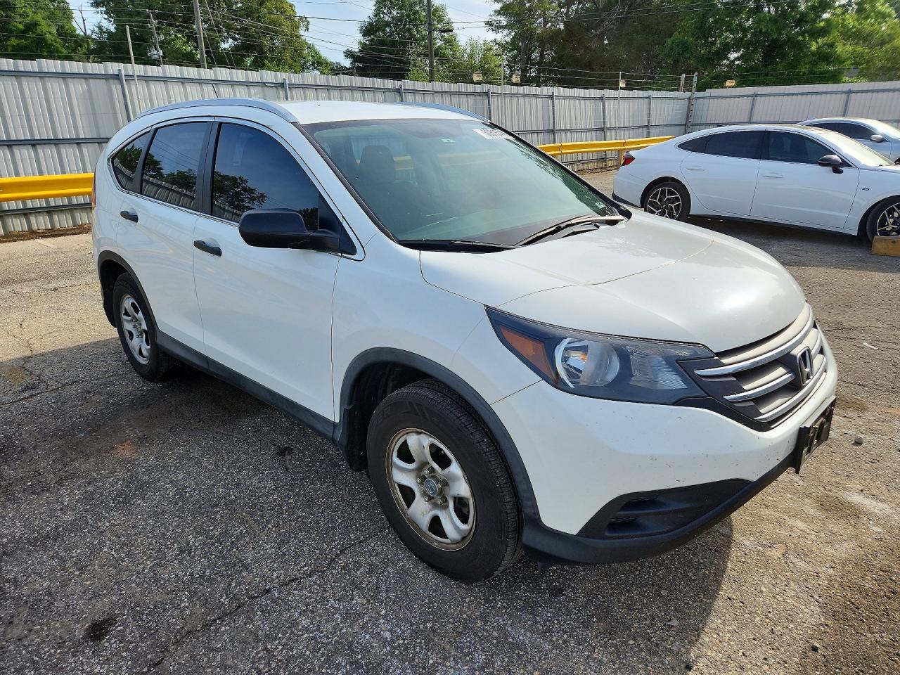 2012 Honda Cr-v Lx White vin: 2HKRM4H31CH629095