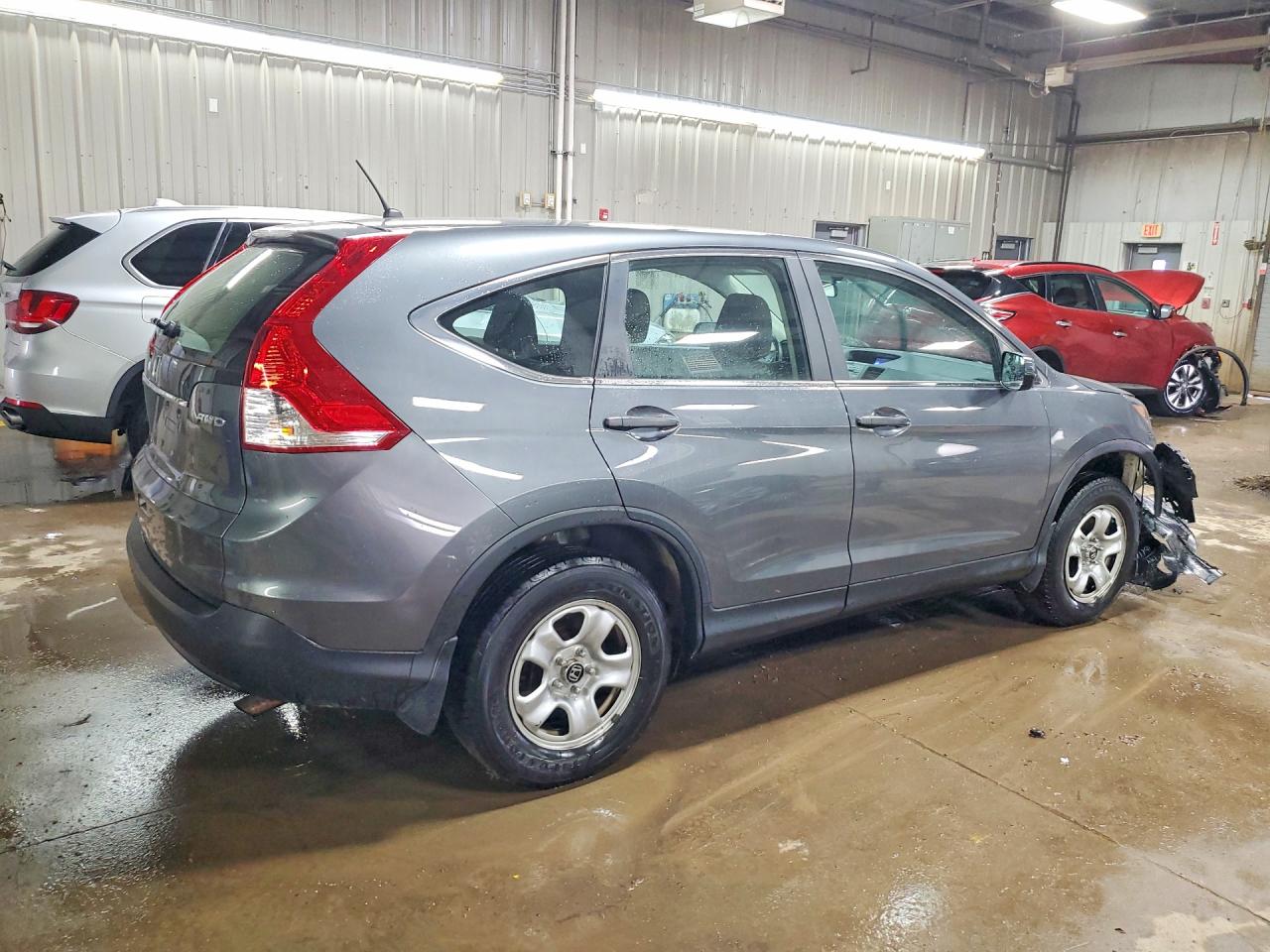 2013 Honda Cr-v Lx Gray vin: 2HKRM4H31DH616137