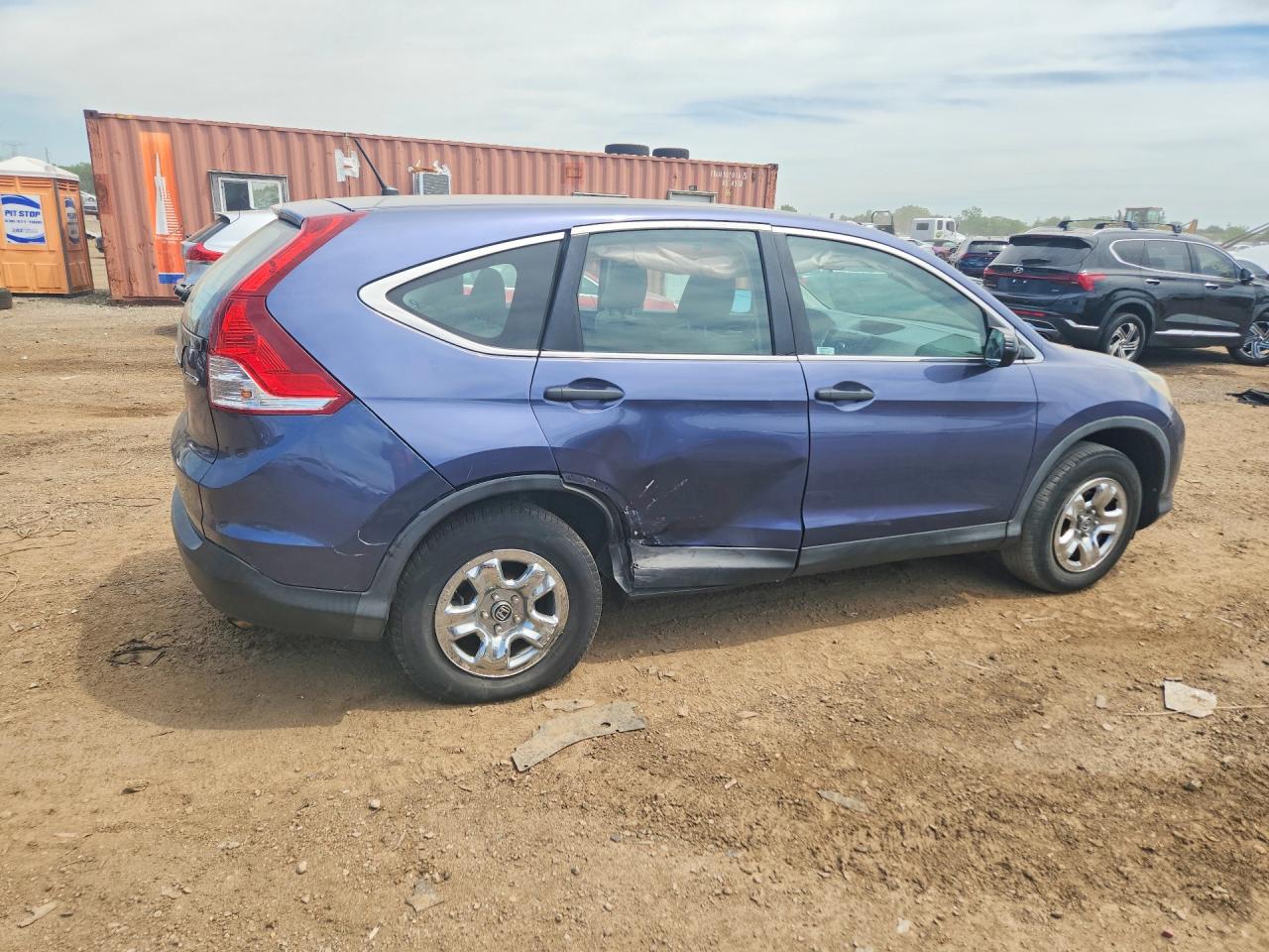 2013 Honda Cr-v Lx Blue vin: 2HKRM4H31DH625825