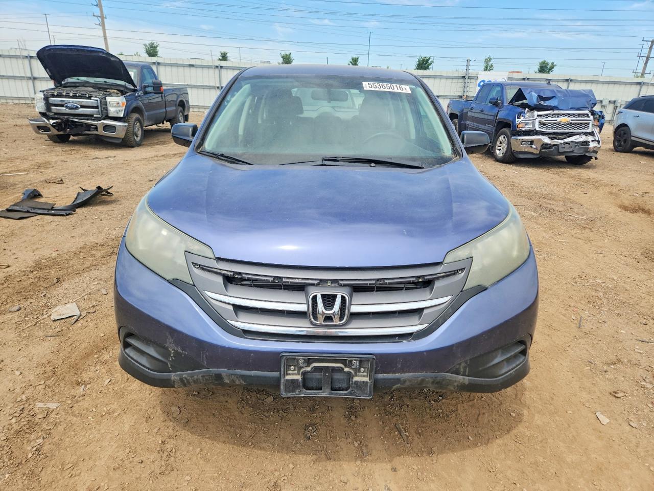 2013 Honda Cr-v Lx Blue vin: 2HKRM4H31DH625825