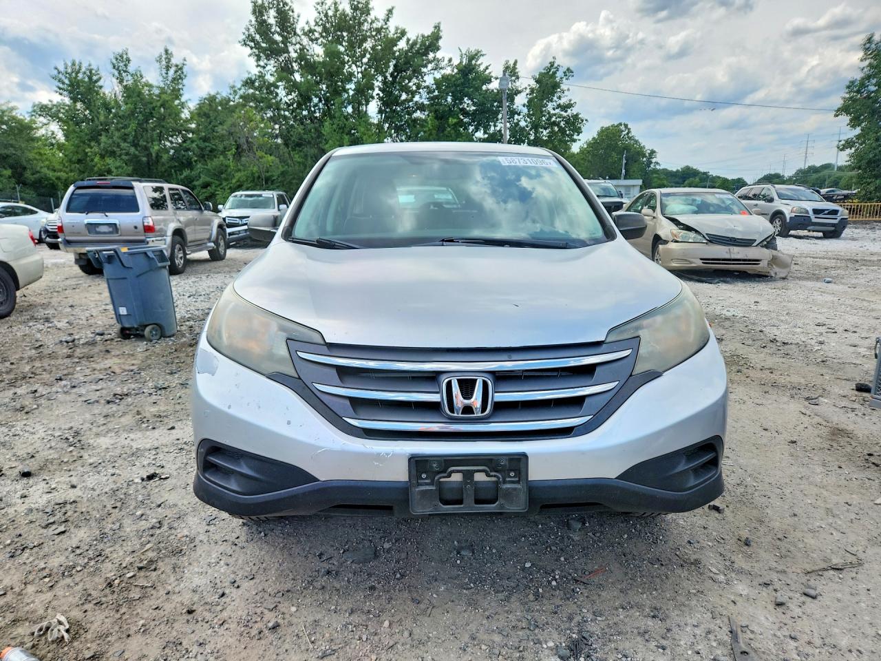 2013 Honda Cr-v Lx Silver vin: 2HKRM4H31DH645296