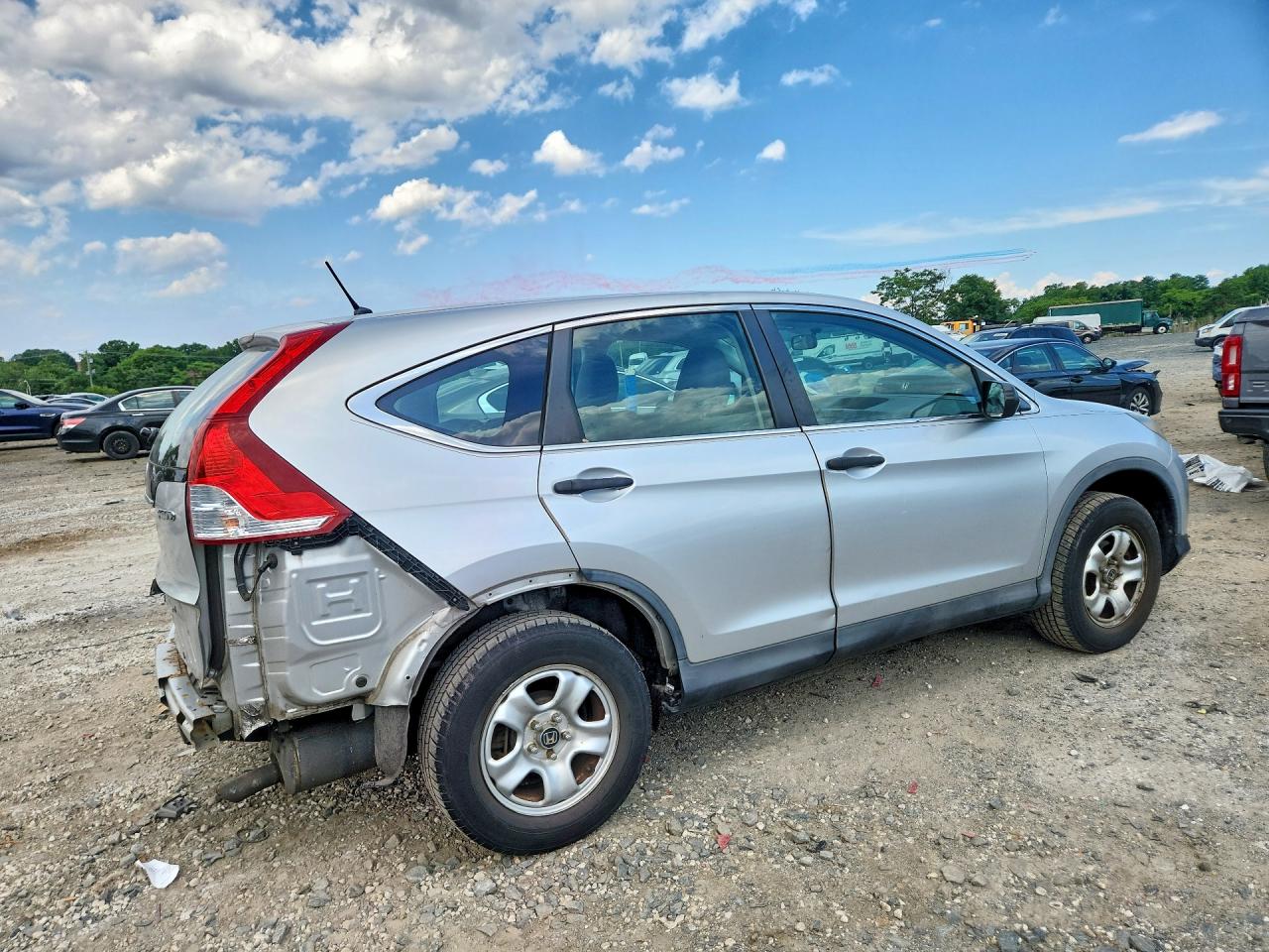 2013 Honda Cr-v Lx Silver vin: 2HKRM4H31DH645296