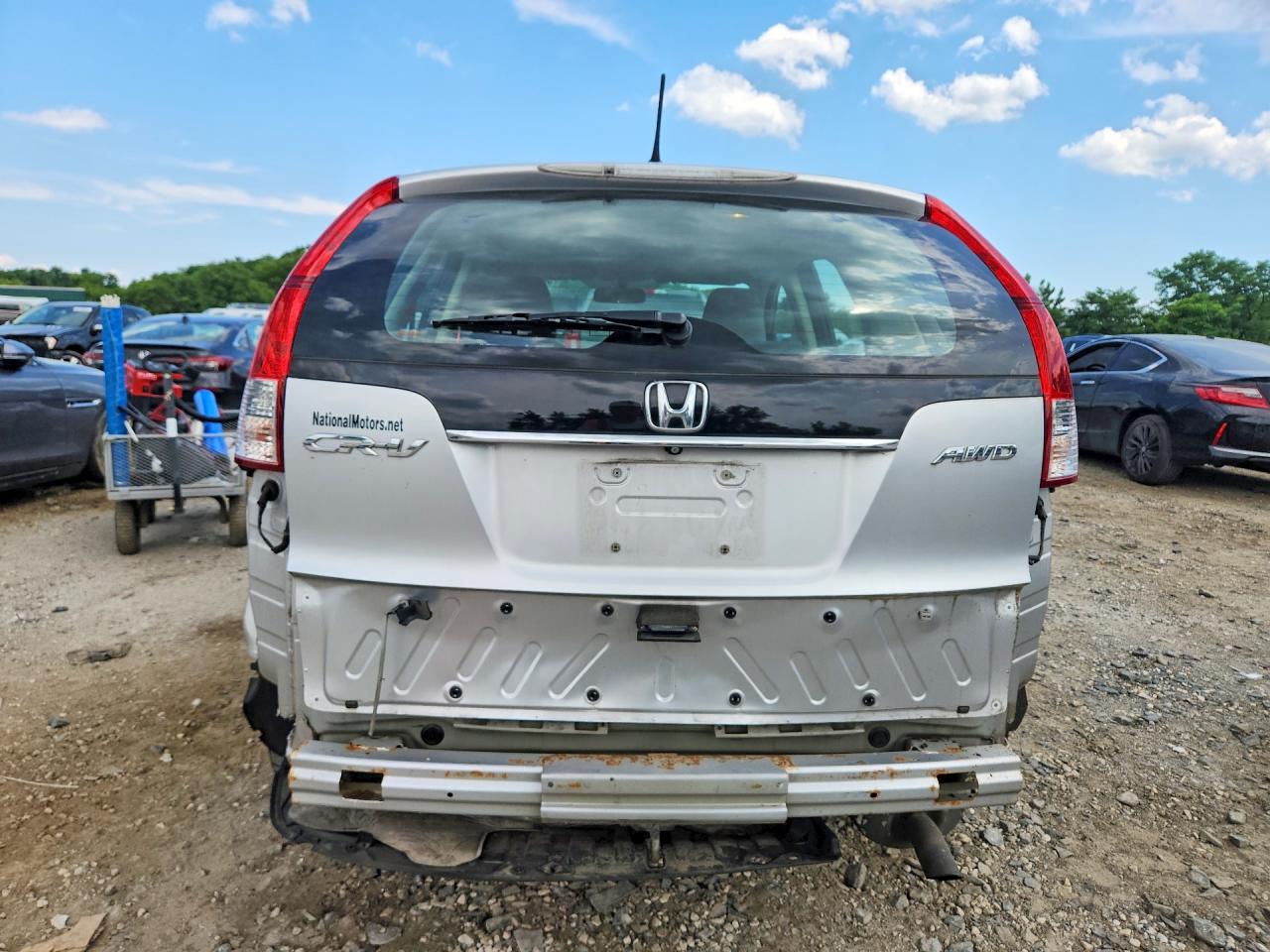 2013 Honda Cr-v Lx Silver vin: 2HKRM4H31DH645296