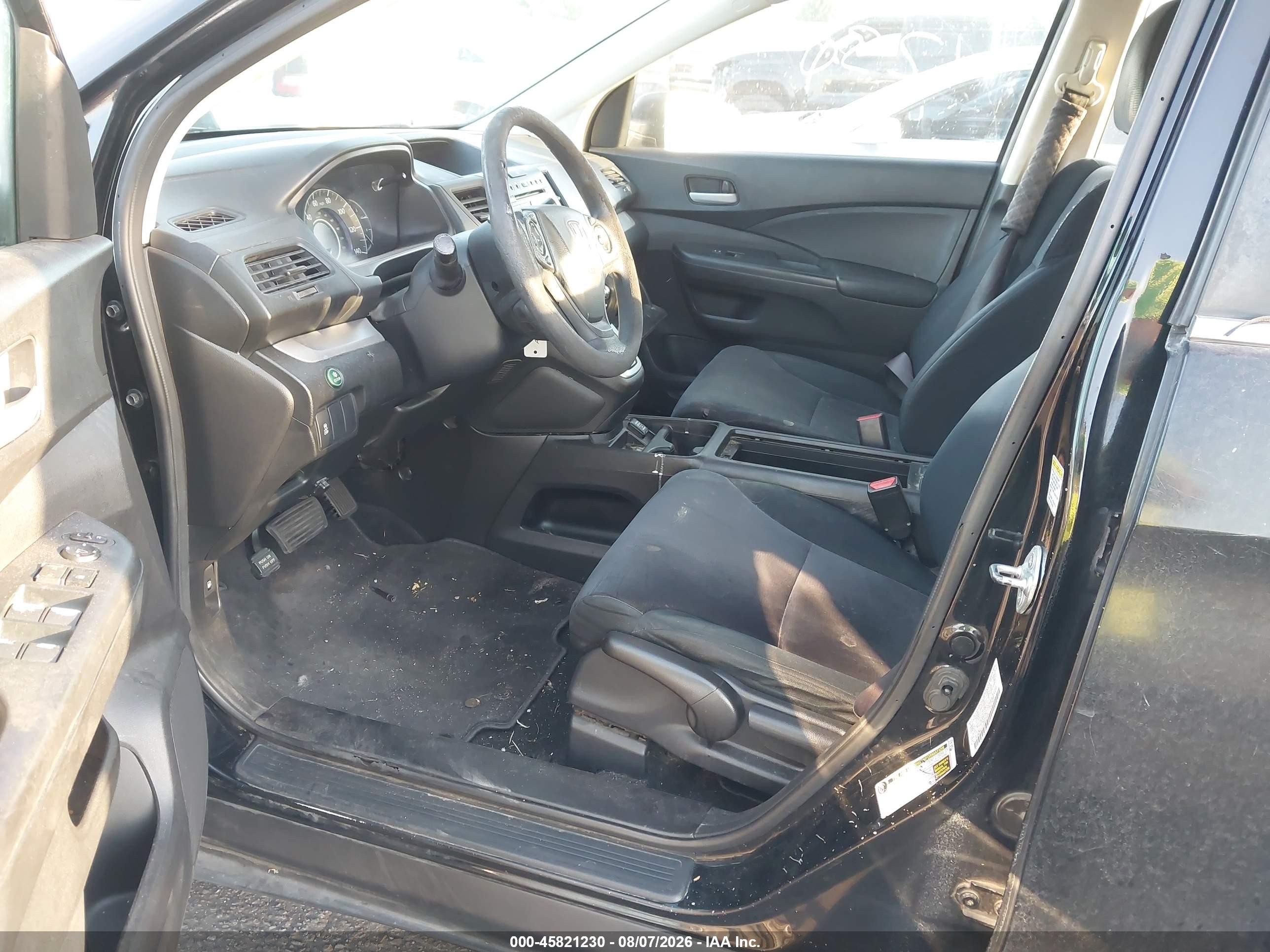 2013 Honda Cr-v Lx Black vin: 2HKRM4H31DH652006