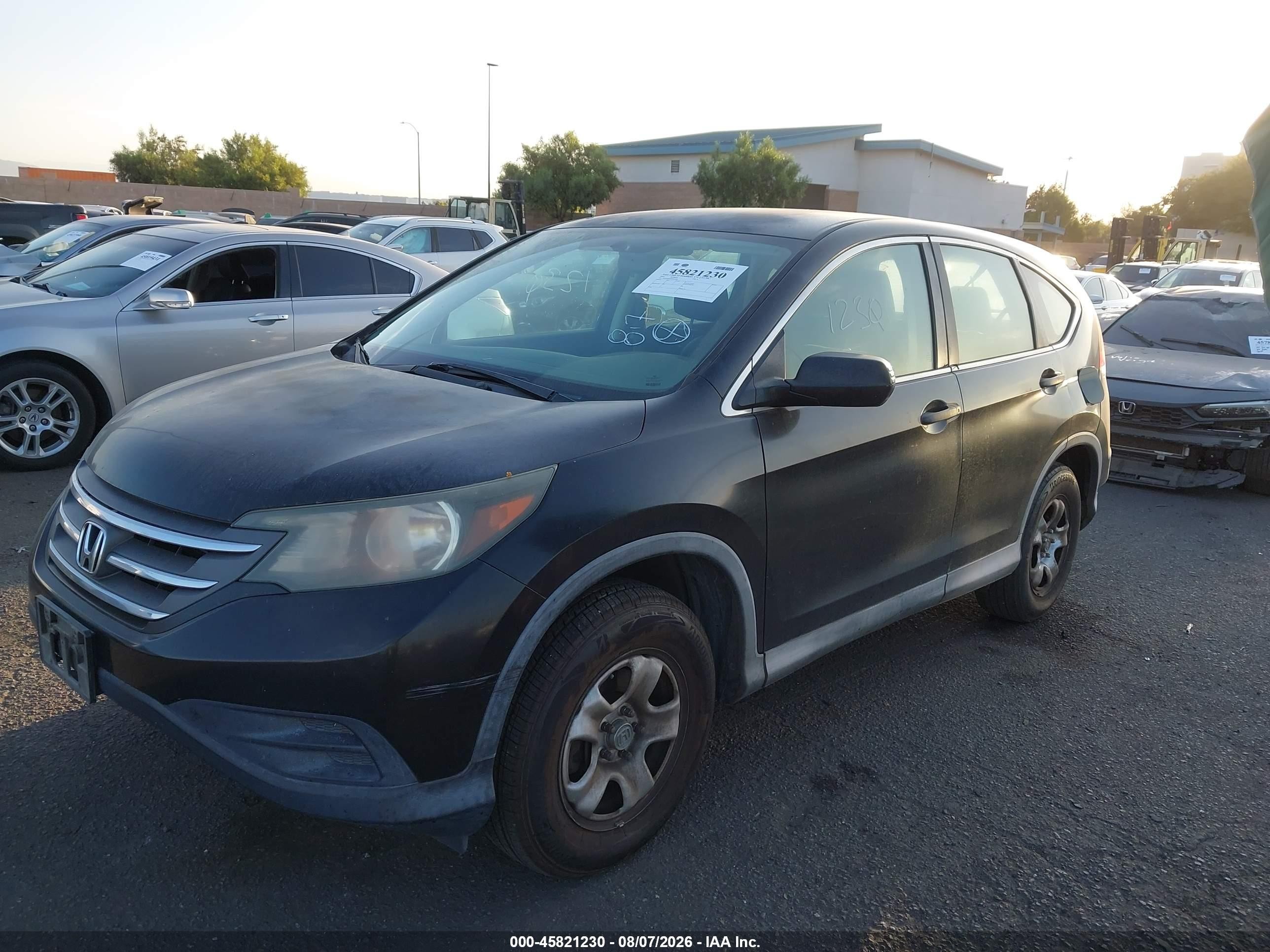 2013 Honda Cr-v Lx Black vin: 2HKRM4H31DH652006