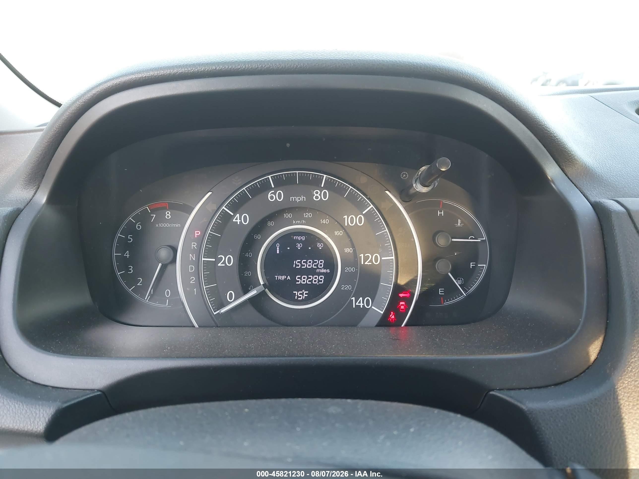 2013 Honda Cr-v Lx Black vin: 2HKRM4H31DH652006