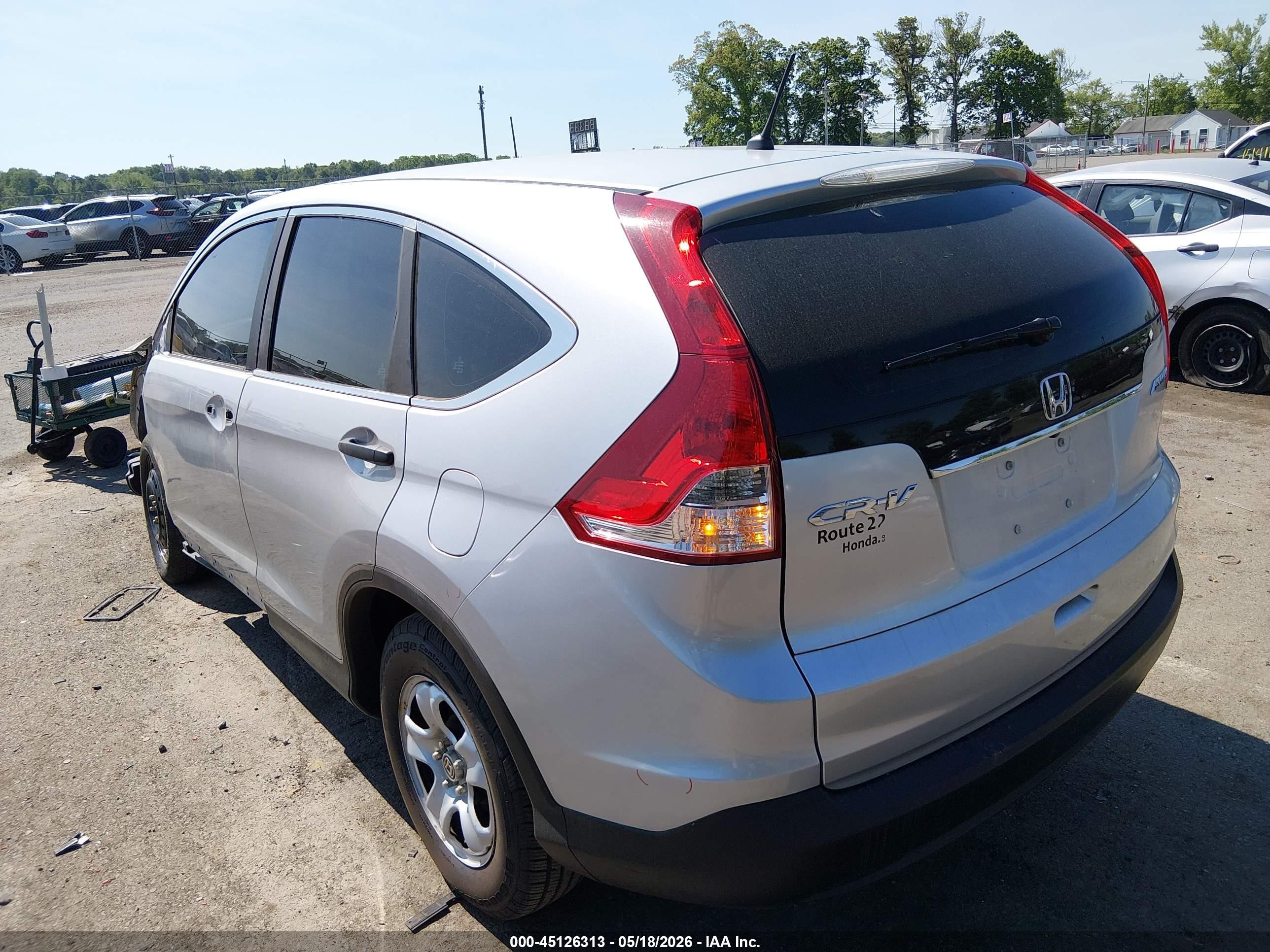 2013 Honda Cr-v Lx Silver vin: 2HKRM4H31DH666407