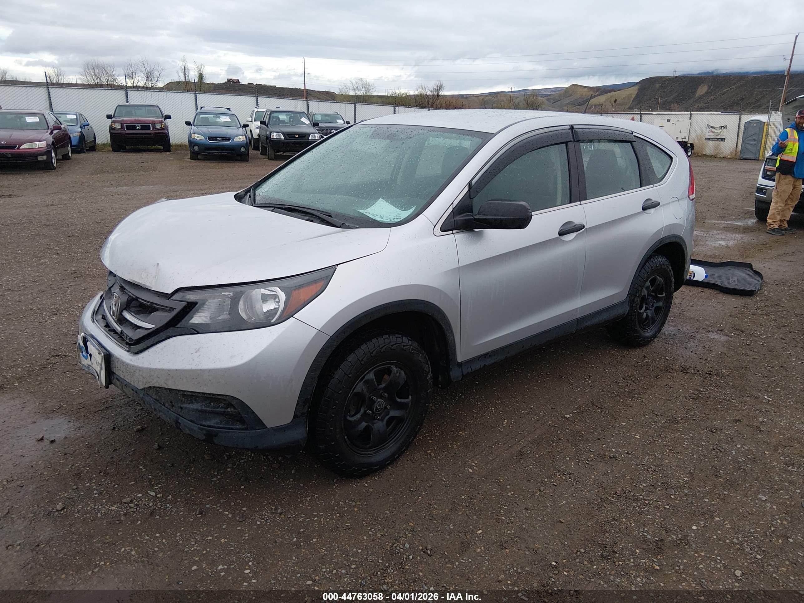 2013 Honda Cr-v Lx Silver vin: 2HKRM4H31DH666455