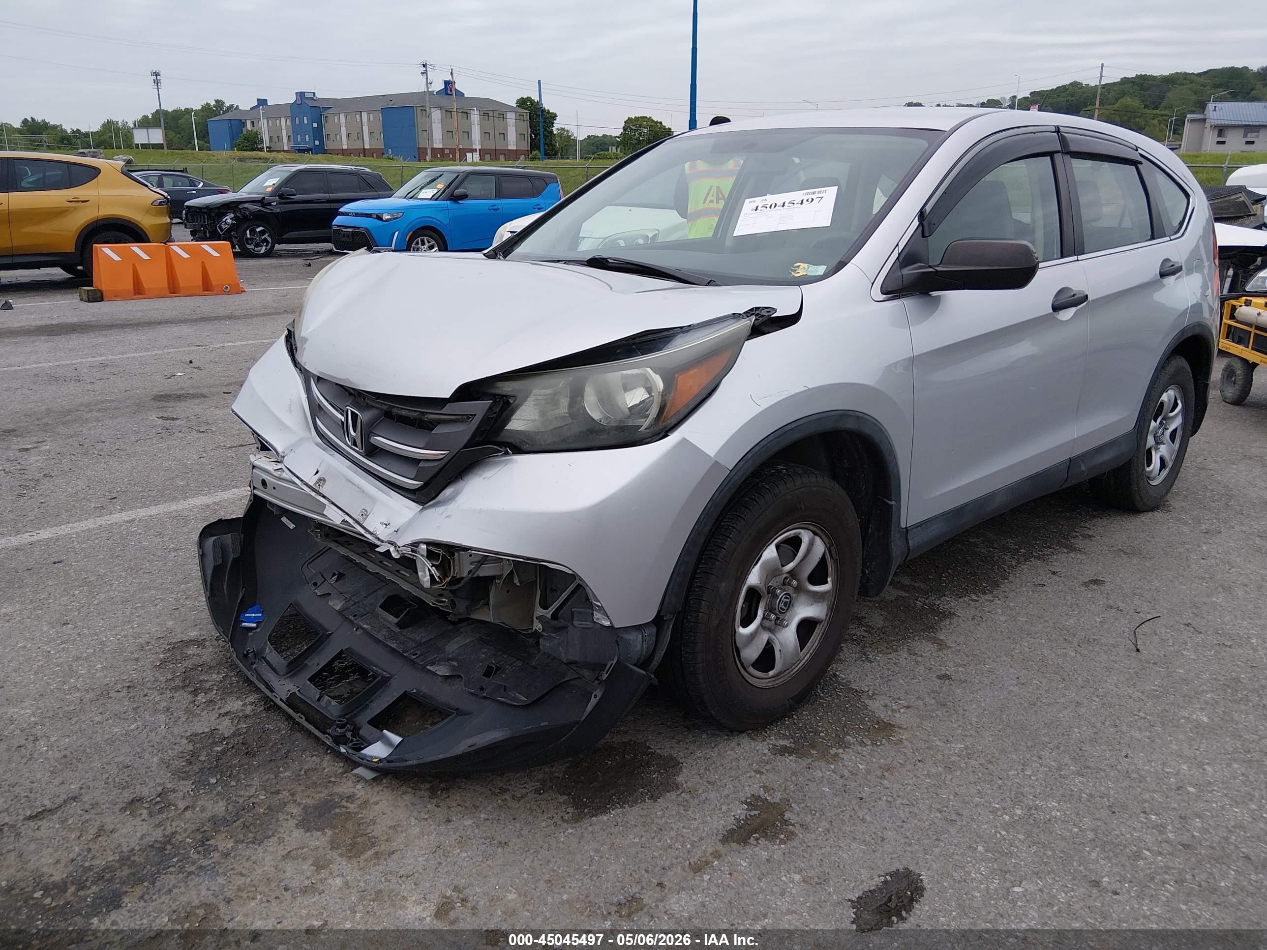 2013 Honda Cr-v Lx Silver vin: 2HKRM4H31DH677892