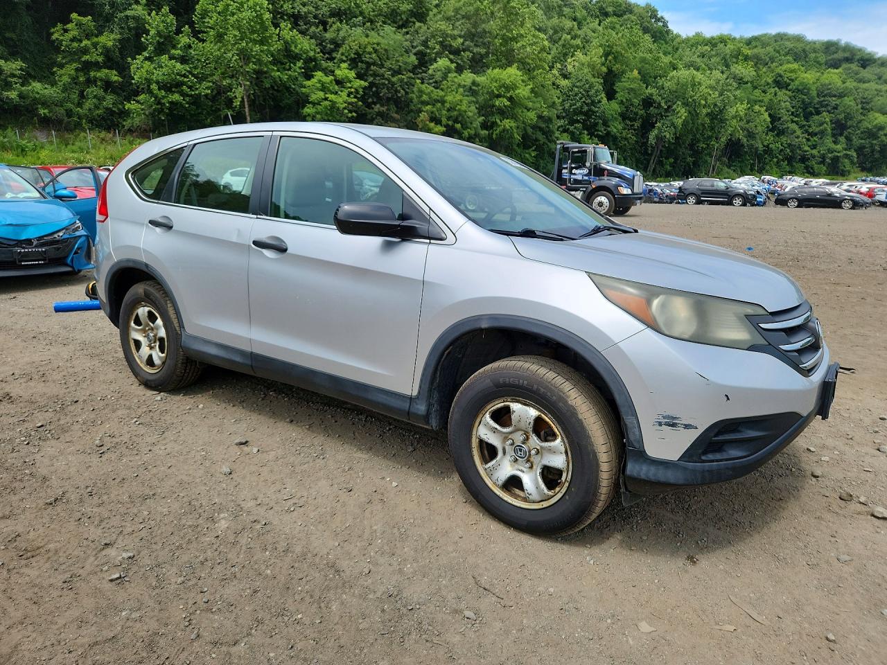 2014 Honda Cr-v Lx Silver vin: 2HKRM4H31EH601641
