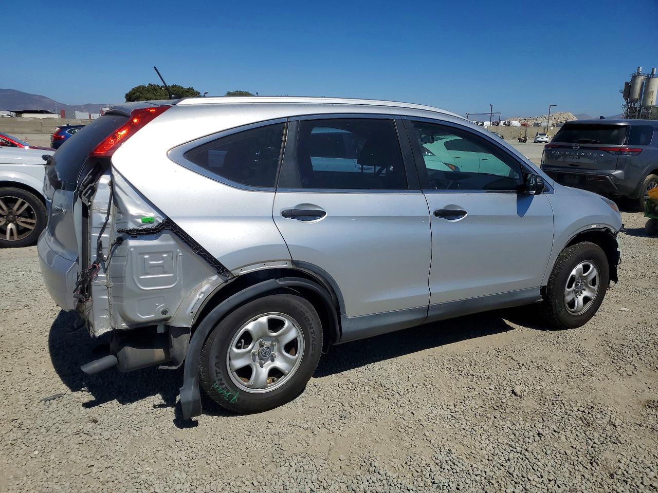 2014 Honda Cr-v Lx Silver vin: 2HKRM4H31EH616124