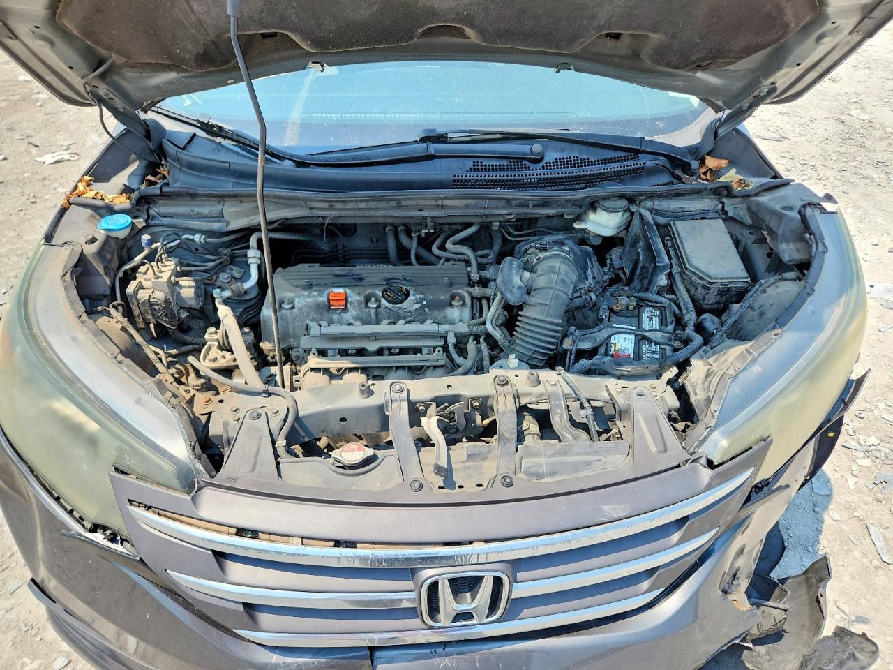 2014 Honda Cr-v Lx Gray vin: 2HKRM4H31EH678350