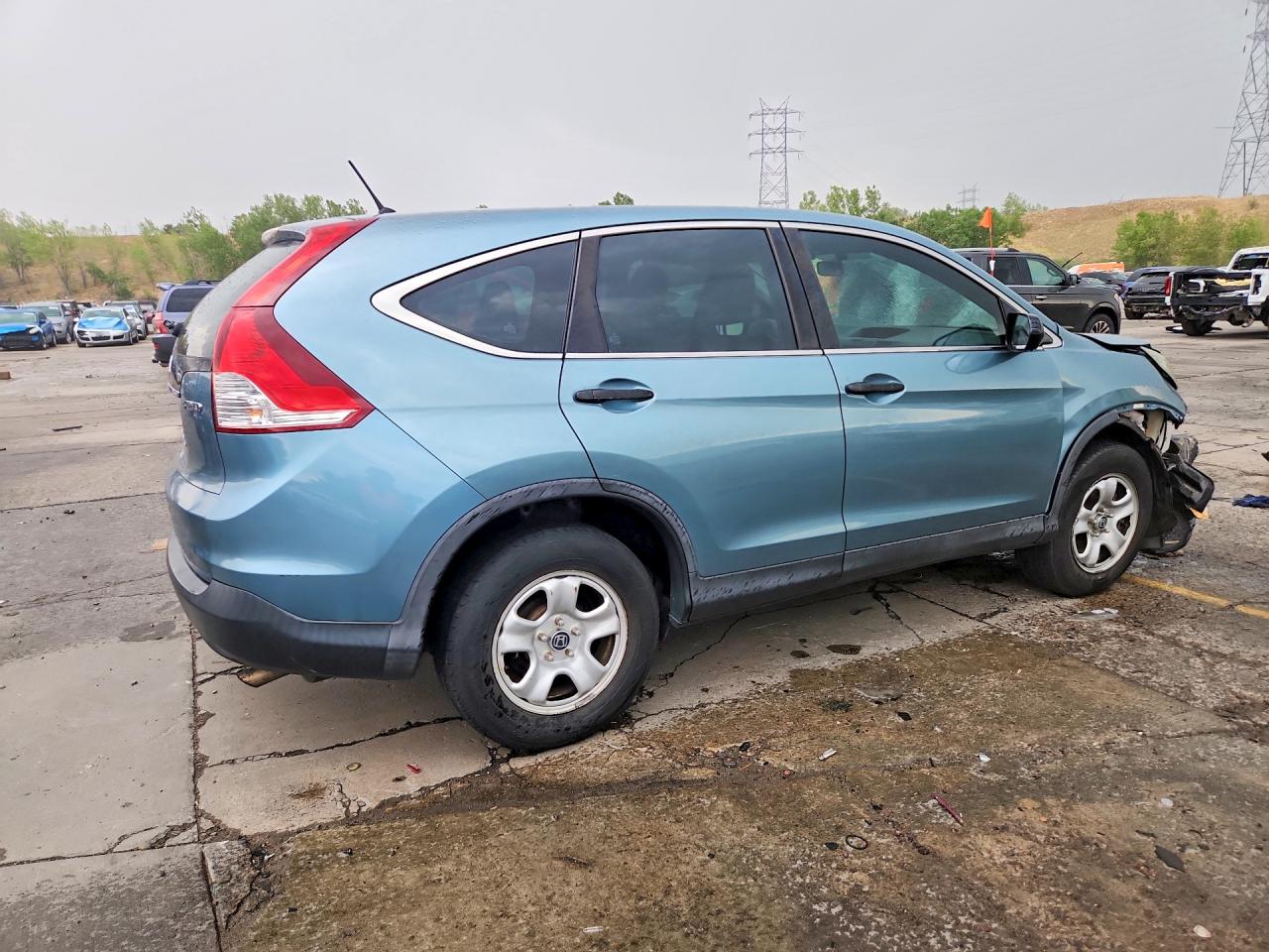 2014 Honda Cr-v Lx Бирюзовый vin: 2HKRM4H31EH719009