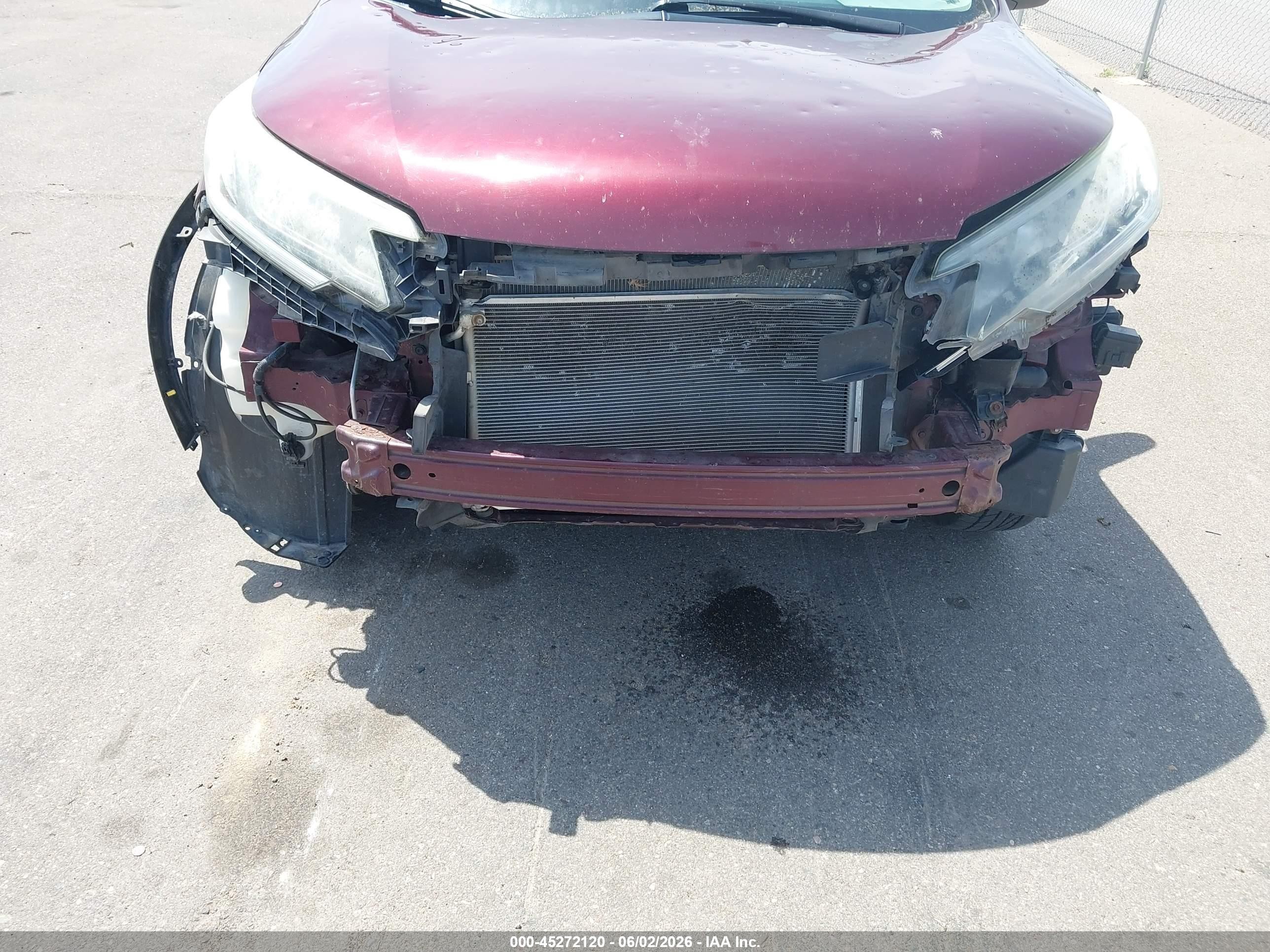 2015 Honda Cr-v Lx Maroon vin: 2HKRM4H31FH628694