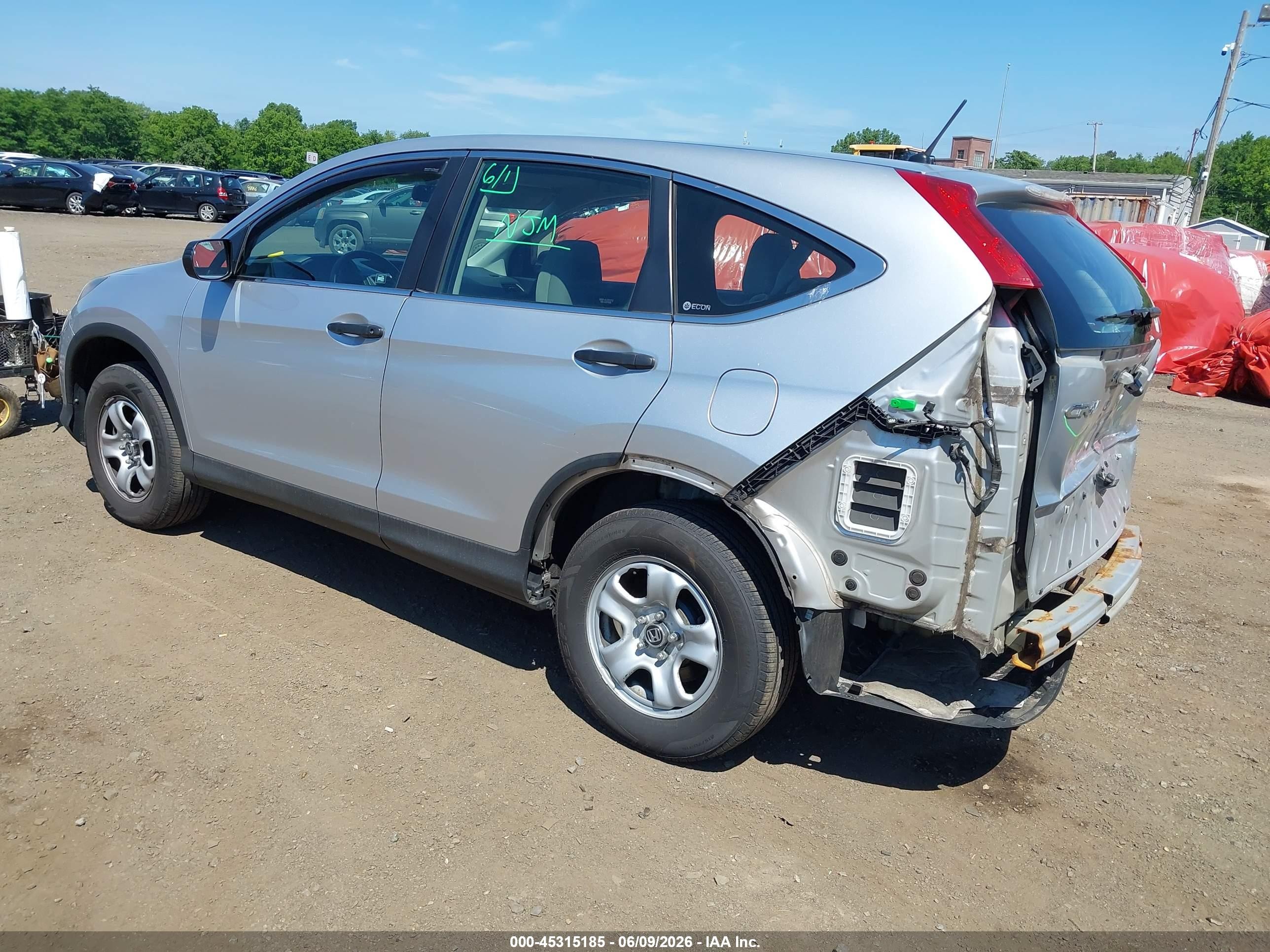2012 Honda Cr-v Lx Silver vin: 2HKRM4H32CH612418