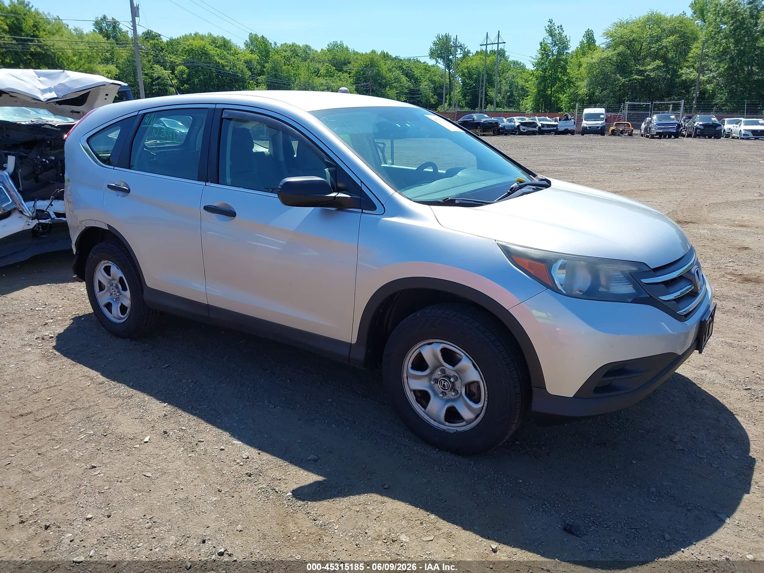 2012 Honda Cr-v Lx Silver vin: 2HKRM4H32CH612418