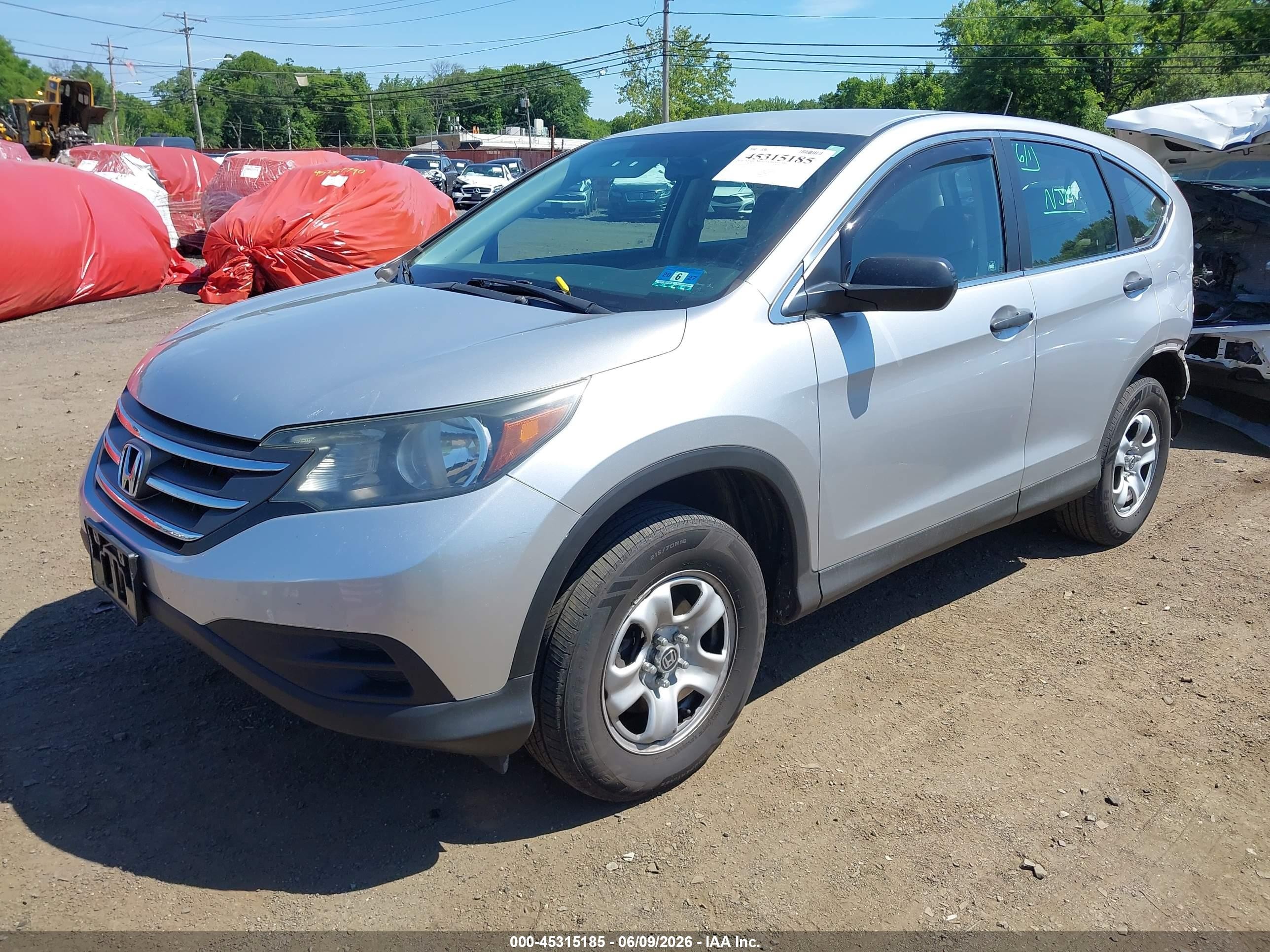 2012 Honda Cr-v Lx Silver vin: 2HKRM4H32CH612418