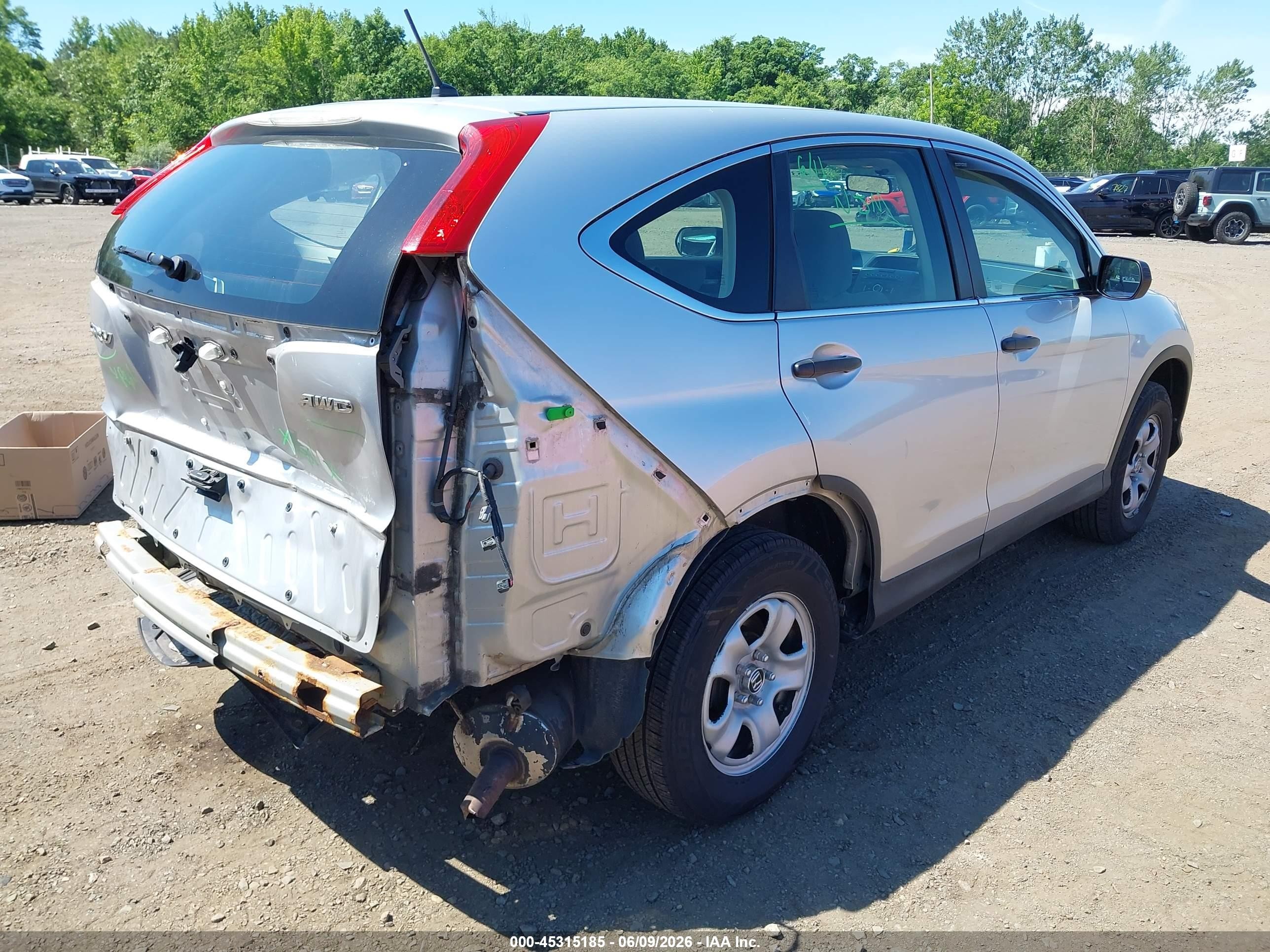 2012 Honda Cr-v Lx Silver vin: 2HKRM4H32CH612418