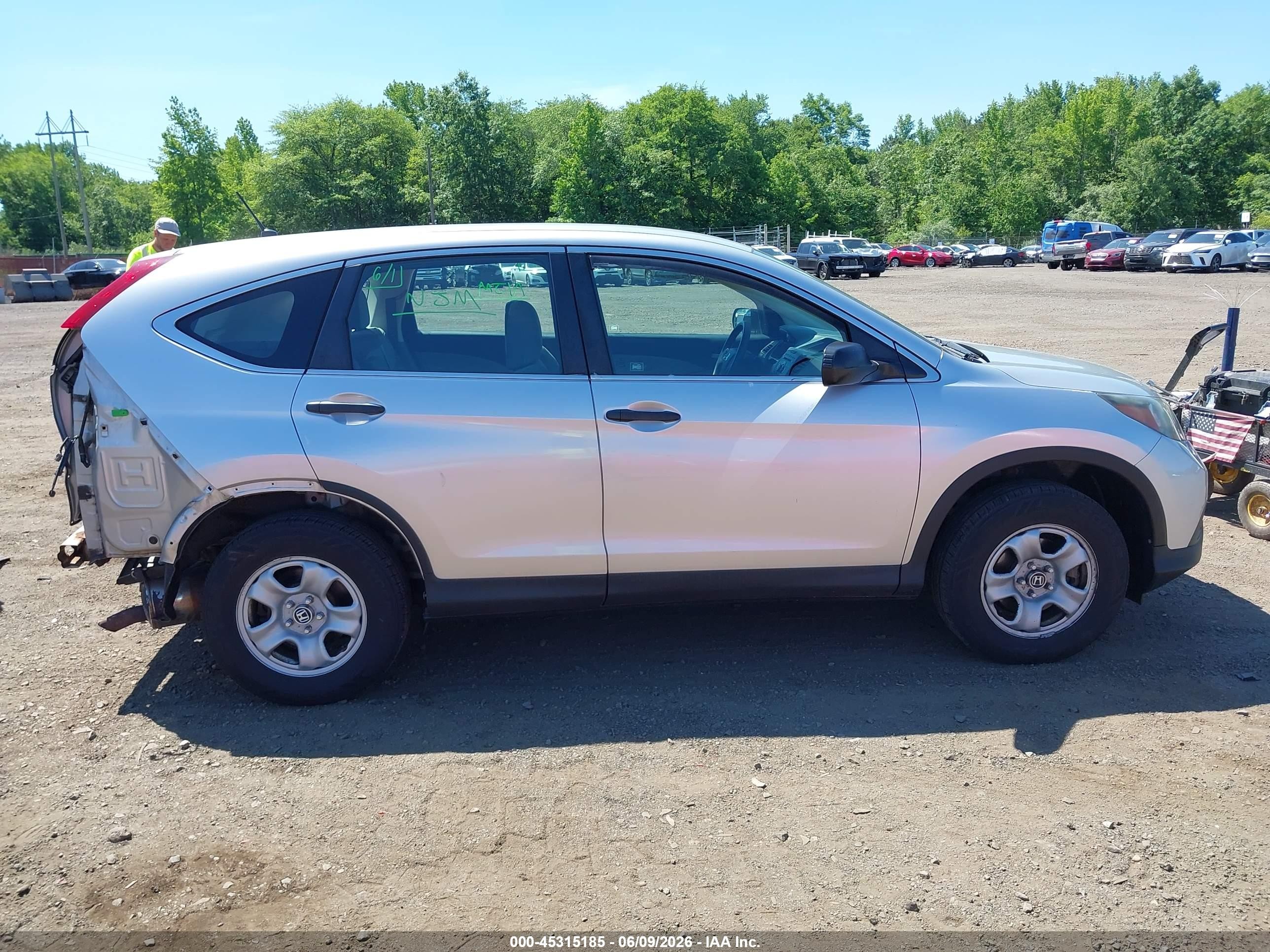 2012 Honda Cr-v Lx Silver vin: 2HKRM4H32CH612418