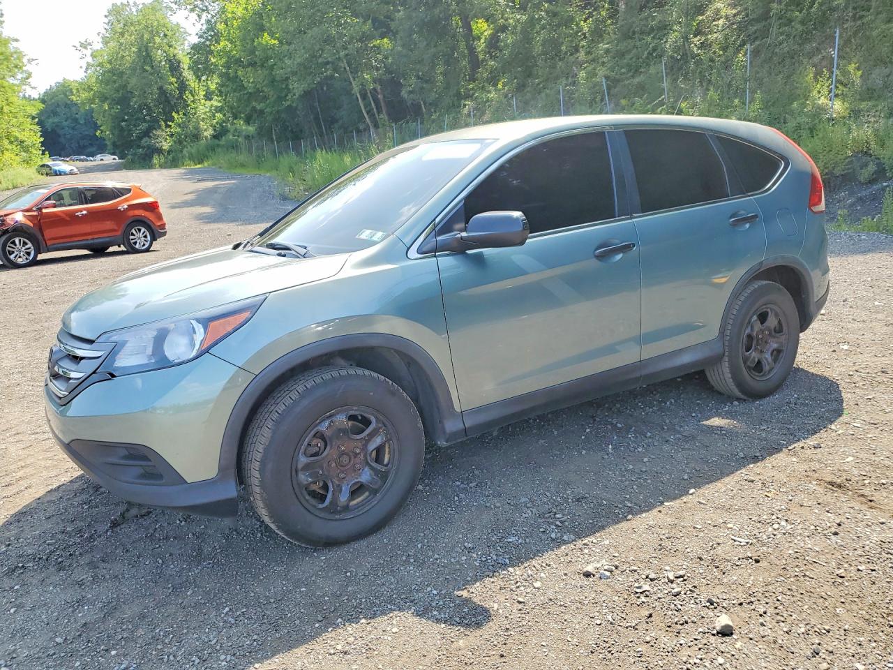 2012 Honda Cr-v Lx Зеленый vin: 2HKRM4H32CH622091