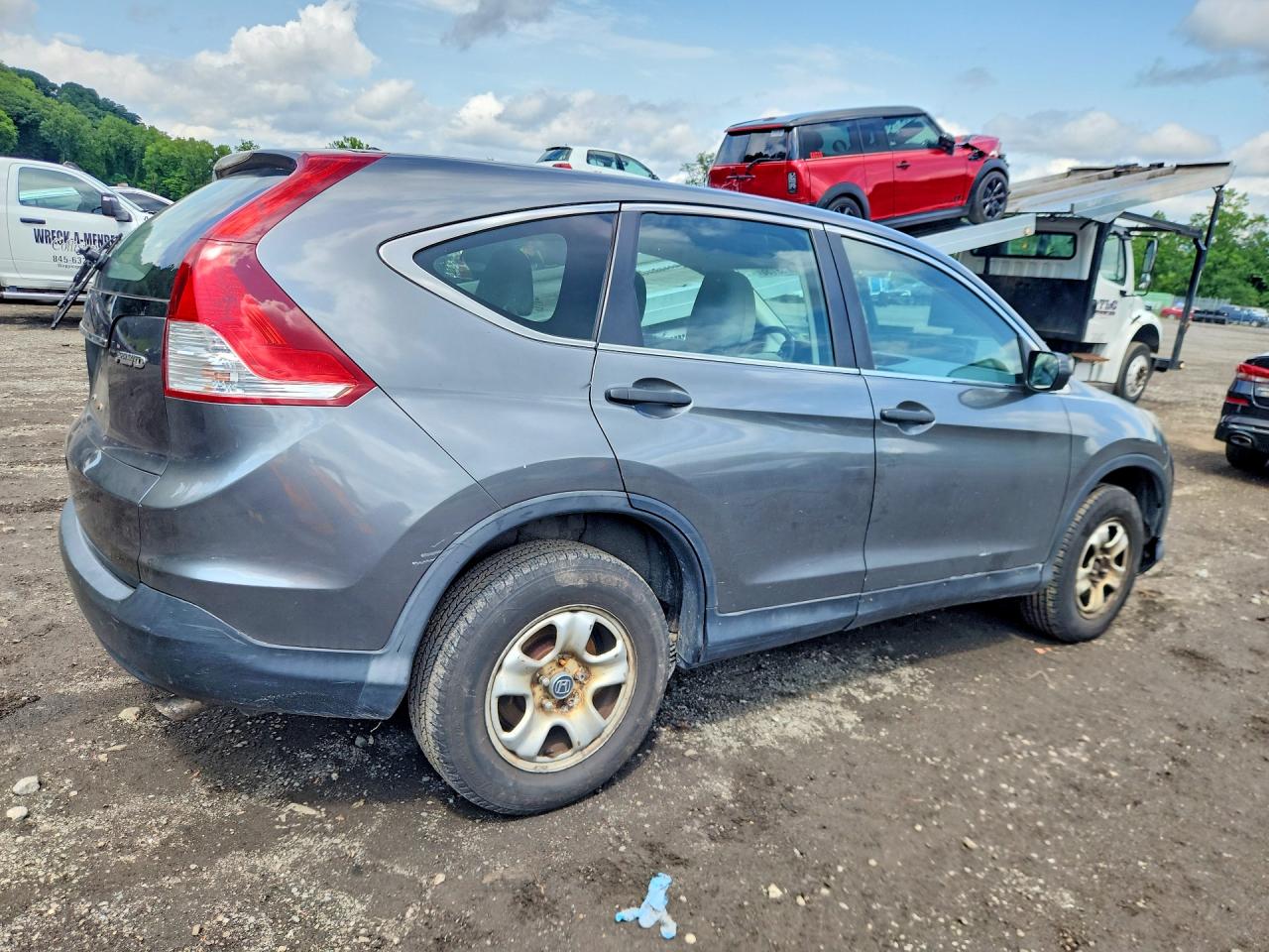 2013 Honda Cr-v Lx Gray vin: 2HKRM4H32DH605843