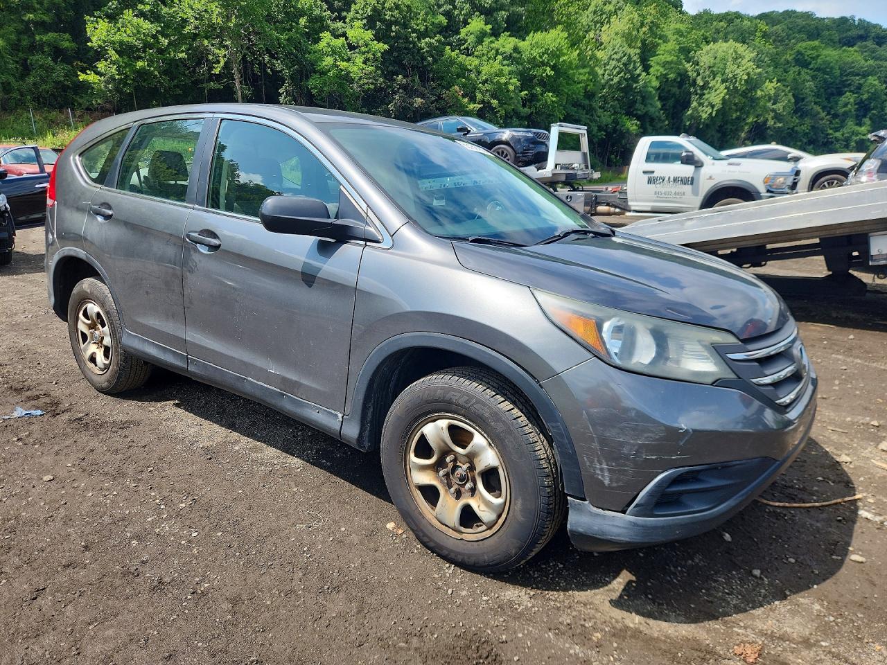 2013 Honda Cr-v Lx Gray vin: 2HKRM4H32DH605843