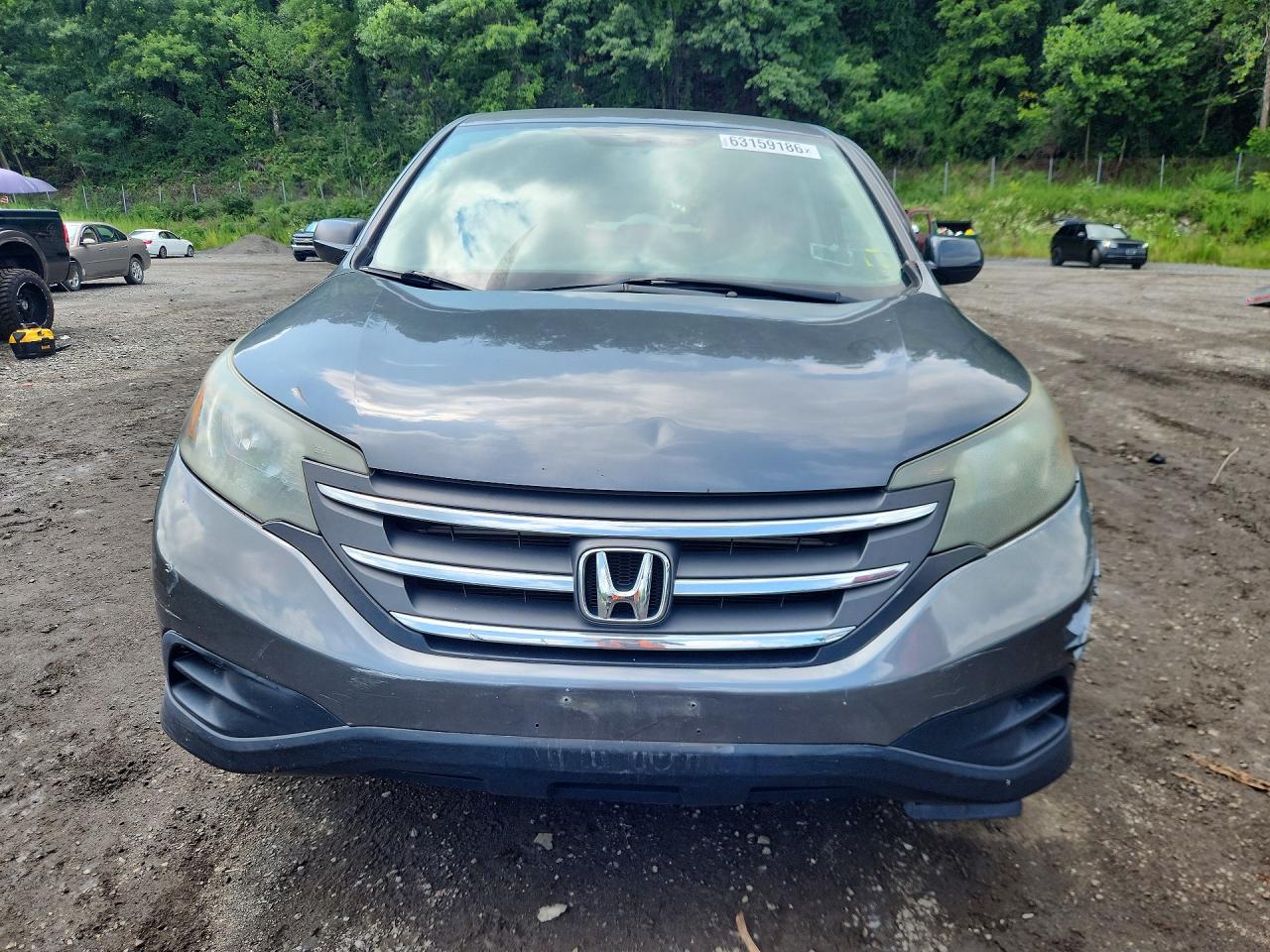 2013 Honda Cr-v Lx Gray vin: 2HKRM4H32DH605843