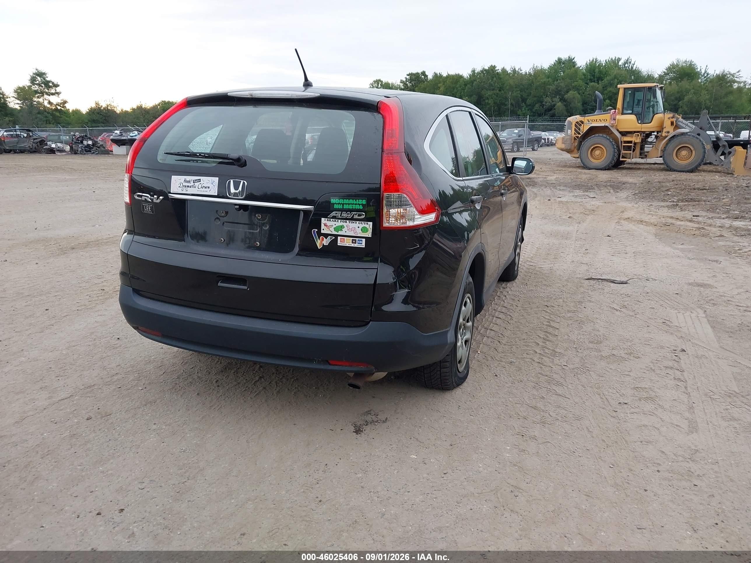 2013 Honda Cr-v Lx Black vin: 2HKRM4H32DH607267